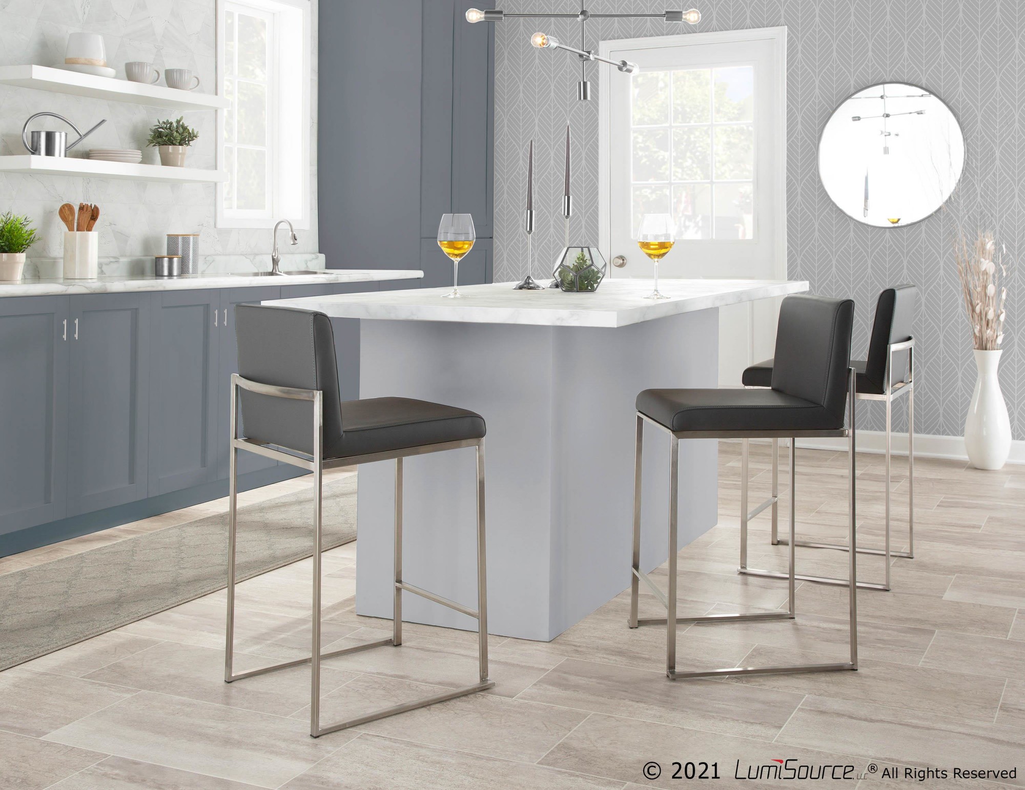 Fuji-Contemporary-Grey-Faux-Leather-Stainless-Steel-Counter-Stools-Set-of-2