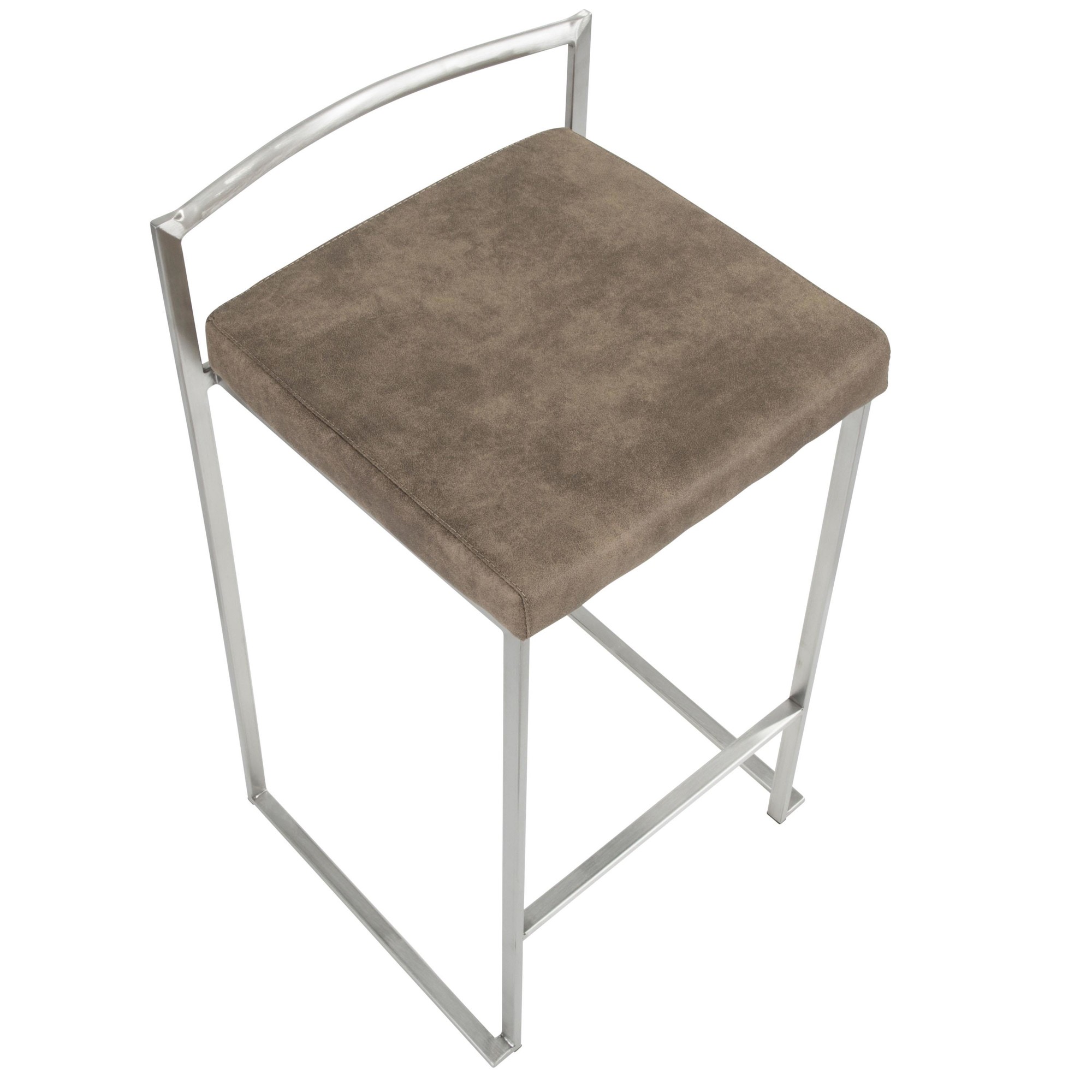 Fuji-Contemporary-Stainless-Steel-Brown-Cowboy-Fabric-Counter-Stools-Set-of-2-11