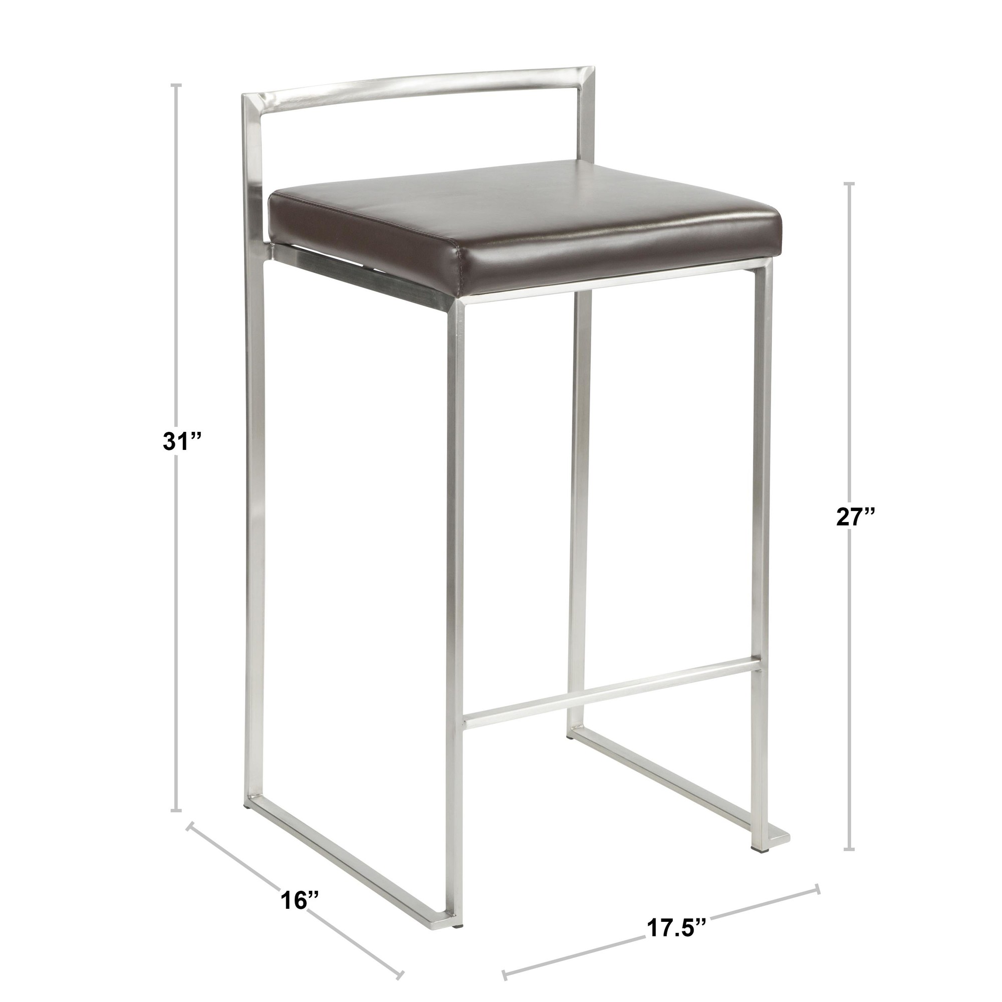 Fuji-Contemporary-Stainless-Steel-Brown-Cowboy-Fabric-Counter-Stools-Set-of-2-12