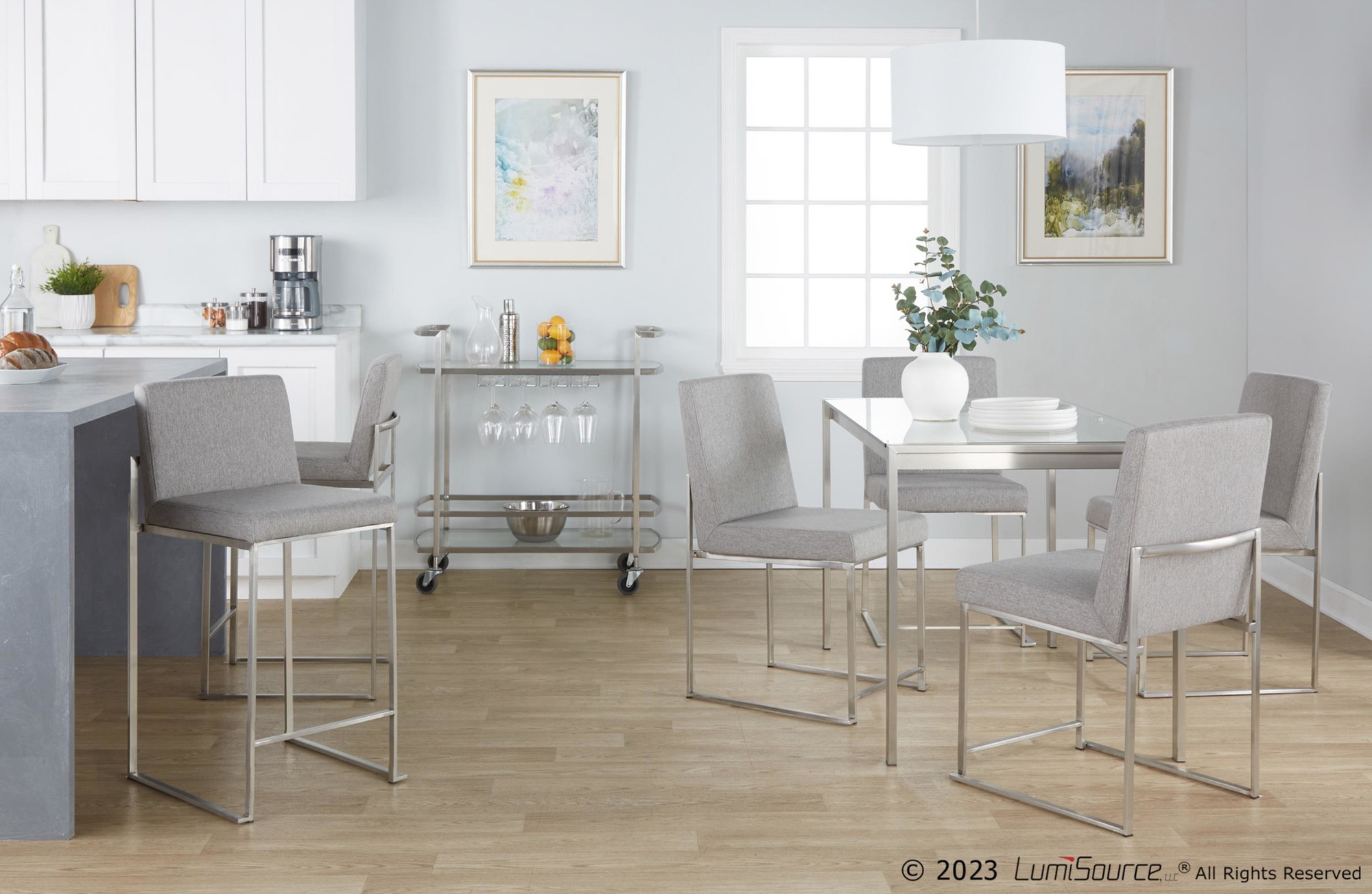 Fuji-Contemporary-Stainless-Steel-Grey-Fabric-Counter-Stools-Set-of-2-1