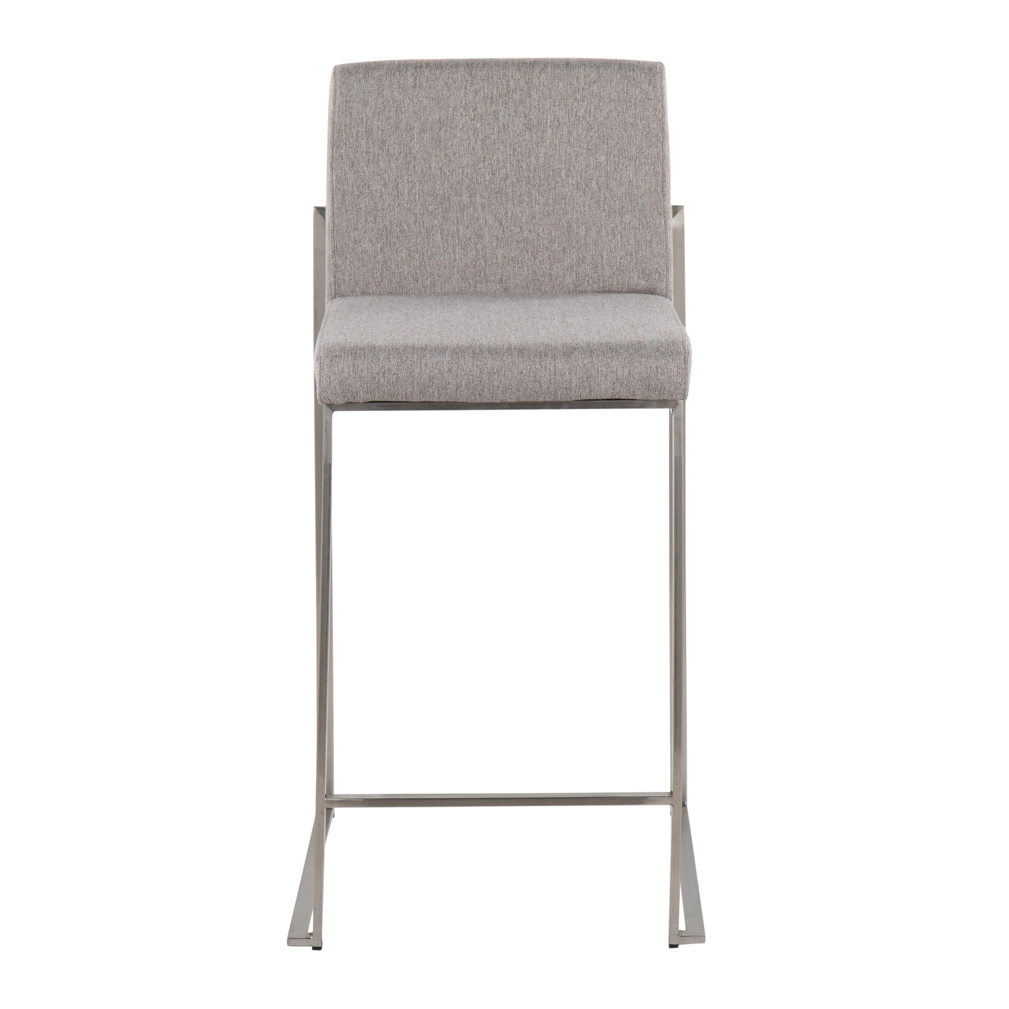 Fuji-Contemporary-Stainless-Steel-Grey-Fabric-Counter-Stools-Set-of-2-7