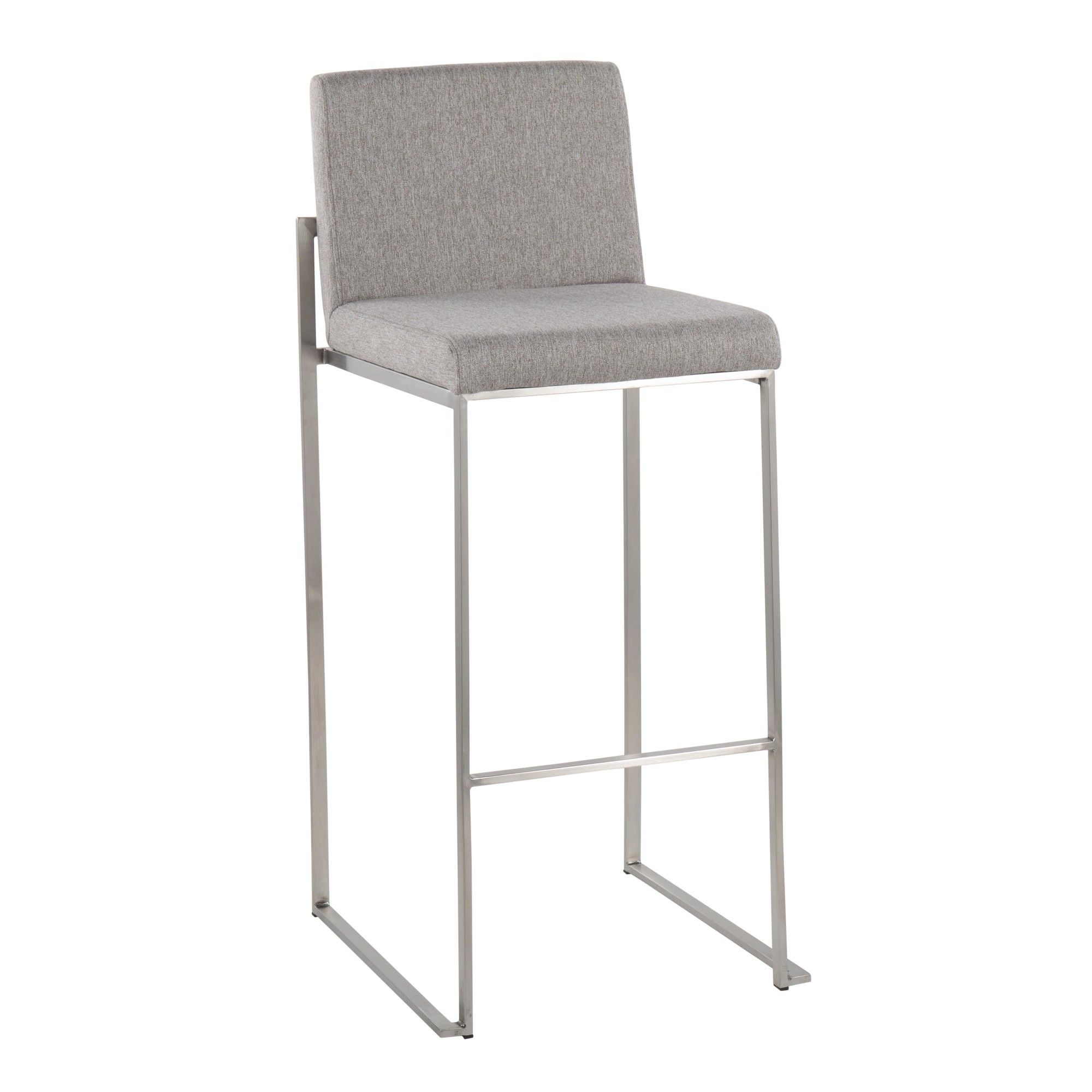 Fuji-Contemporary-Stainless-Steel-and-Grey-Fabric-Bar-Stools-Set-of-2-2