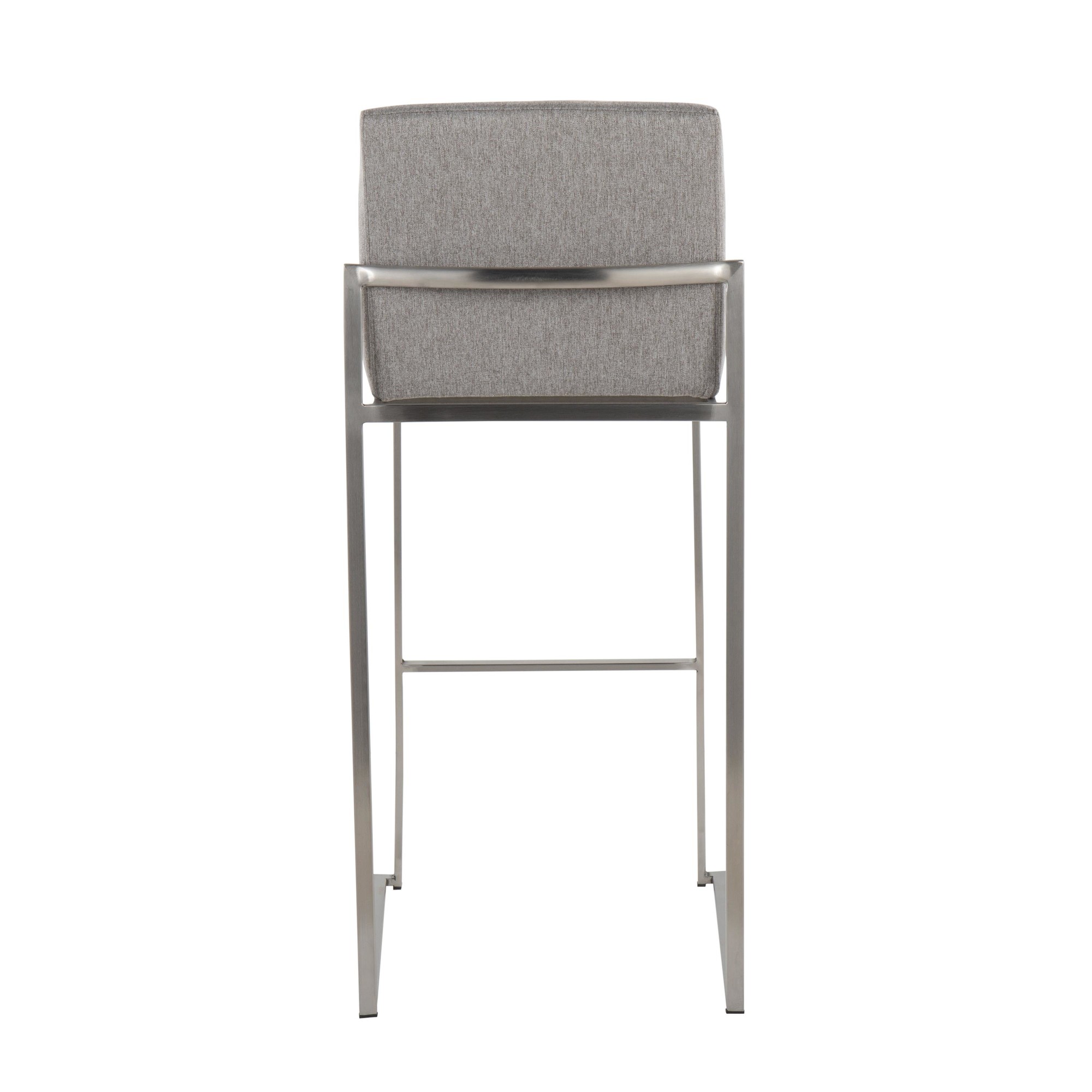 Fuji-Contemporary-Stainless-Steel-and-Grey-Fabric-Bar-Stools-Set-of-2-5
