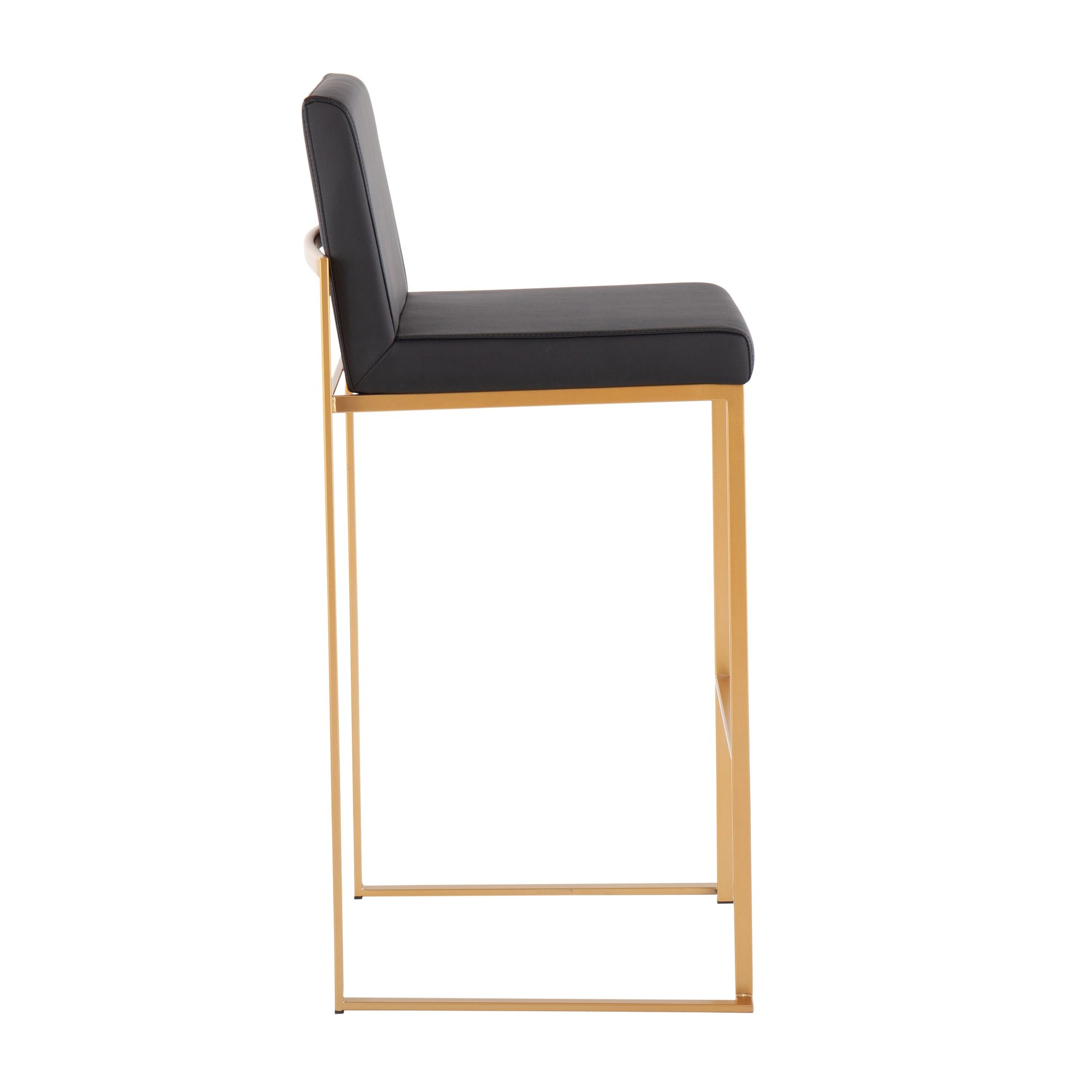 Fuji-Gold-Steel-Black-Faux-Leather-Contemporary-Barstools-Set-of-2-5
