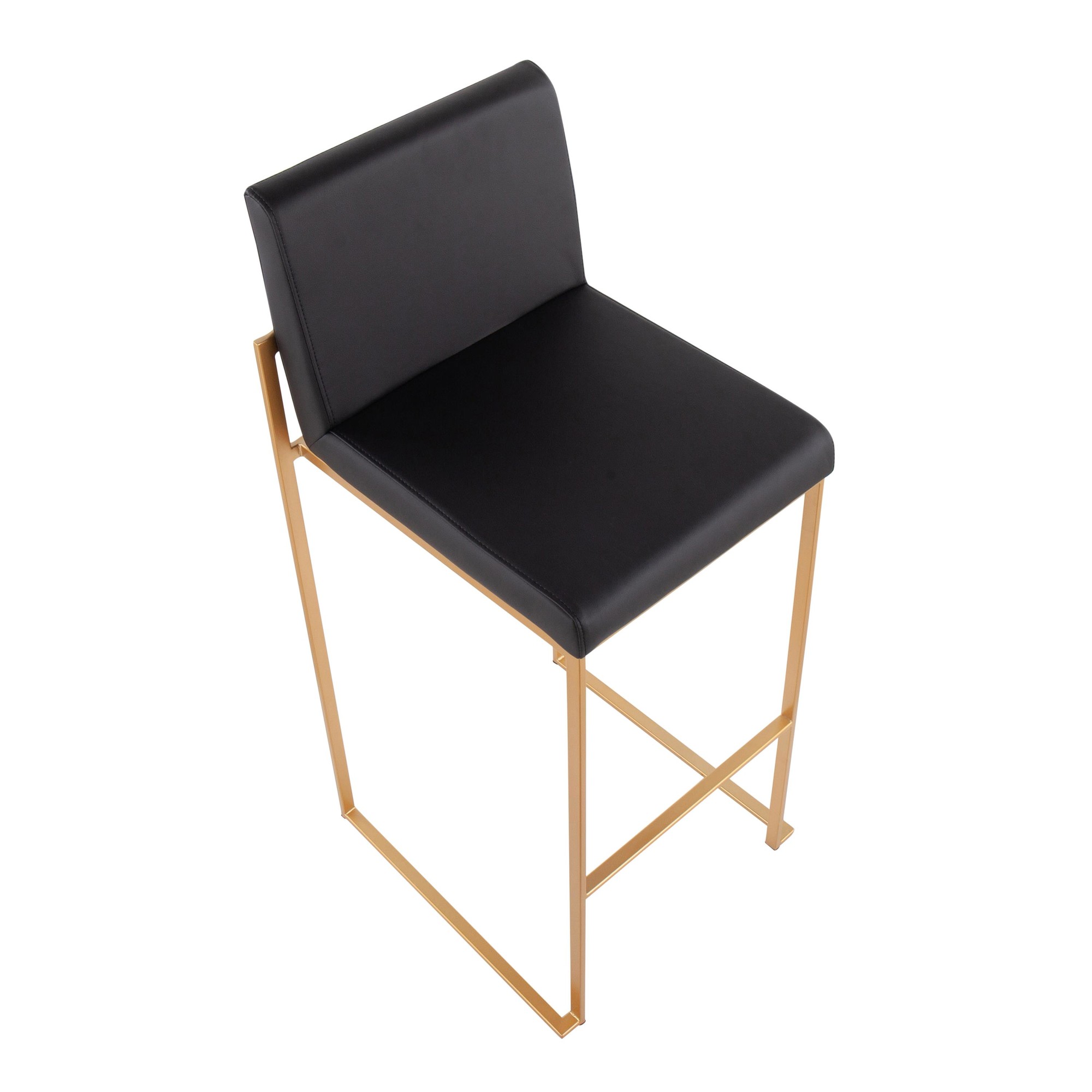 Fuji-Gold-Steel-Black-Faux-Leather-Contemporary-Barstools-Set-of-2-9