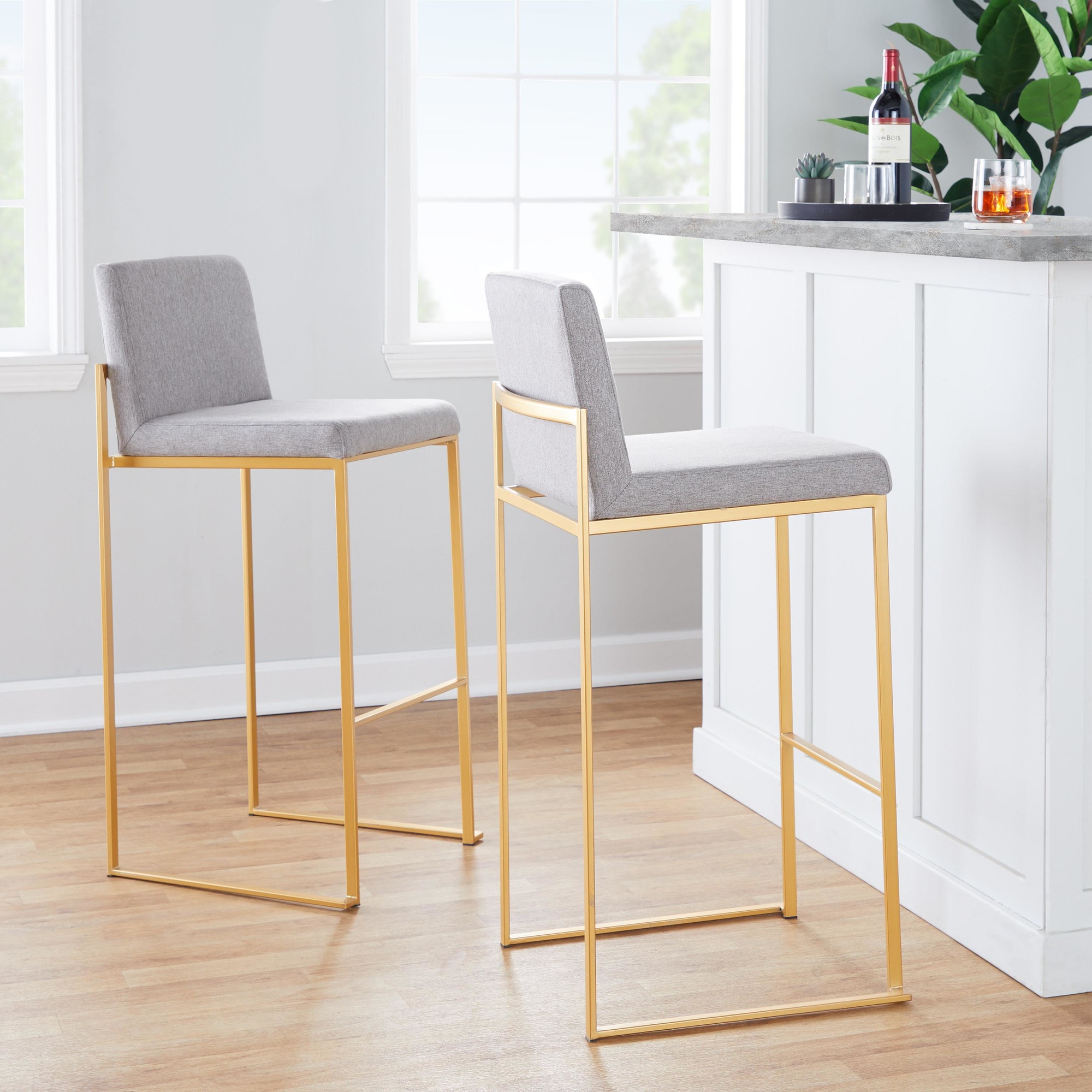 Fuji-Gold-Steel-Grey-Fabric-Contemporary-Bar-Stools-Set-of-3