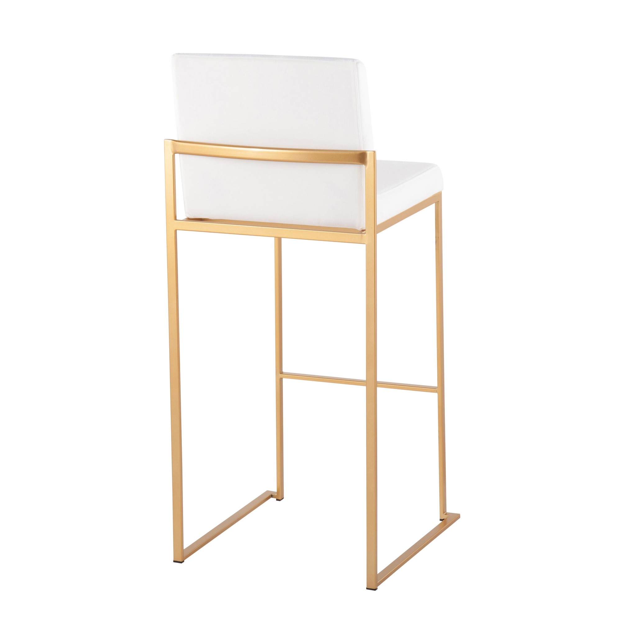 Fuji-Gold-Steel-White-Velvet-Contemporary-High-Back-Barstools-Set-of-2-5