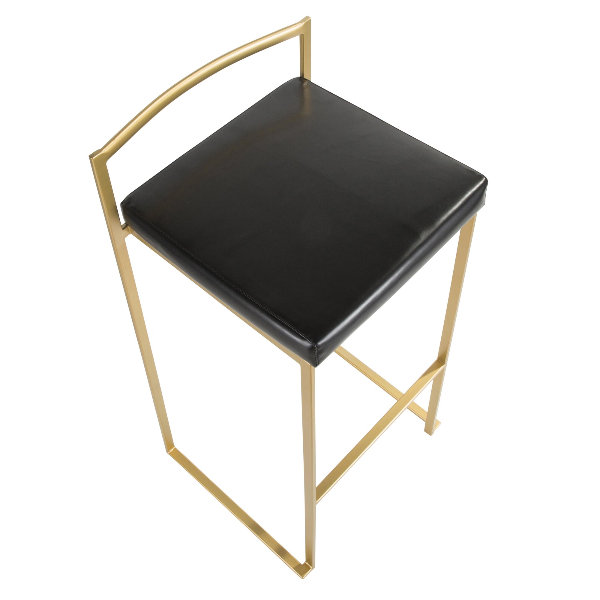 Fuji-Gold-and-Black-Faux-Leather-Contemporary-Barstools-Set-of-2-9