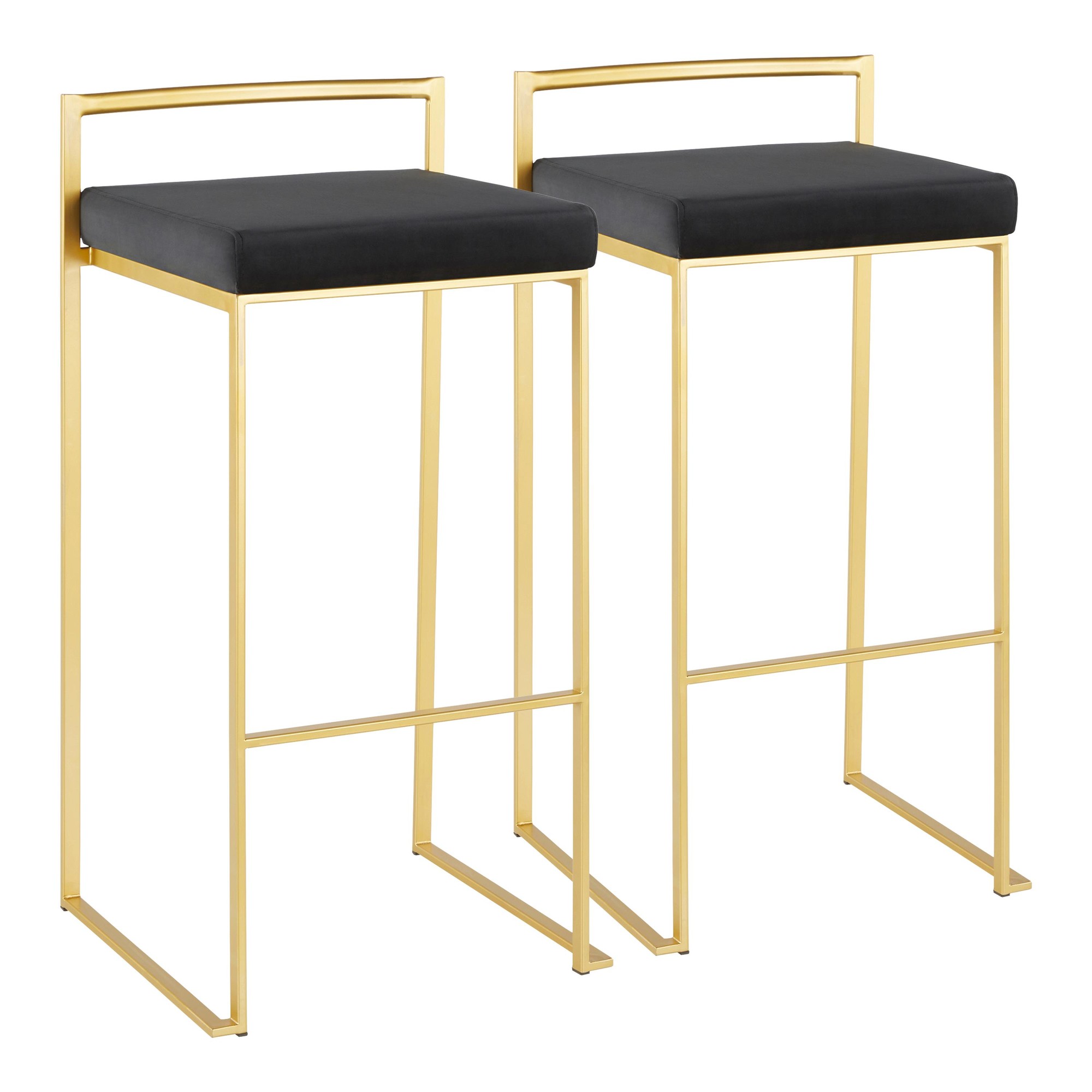 Fuji-Gold-and-Black-Velvet-Contemporary-Barstool-30-Inch-Set-of-2-3