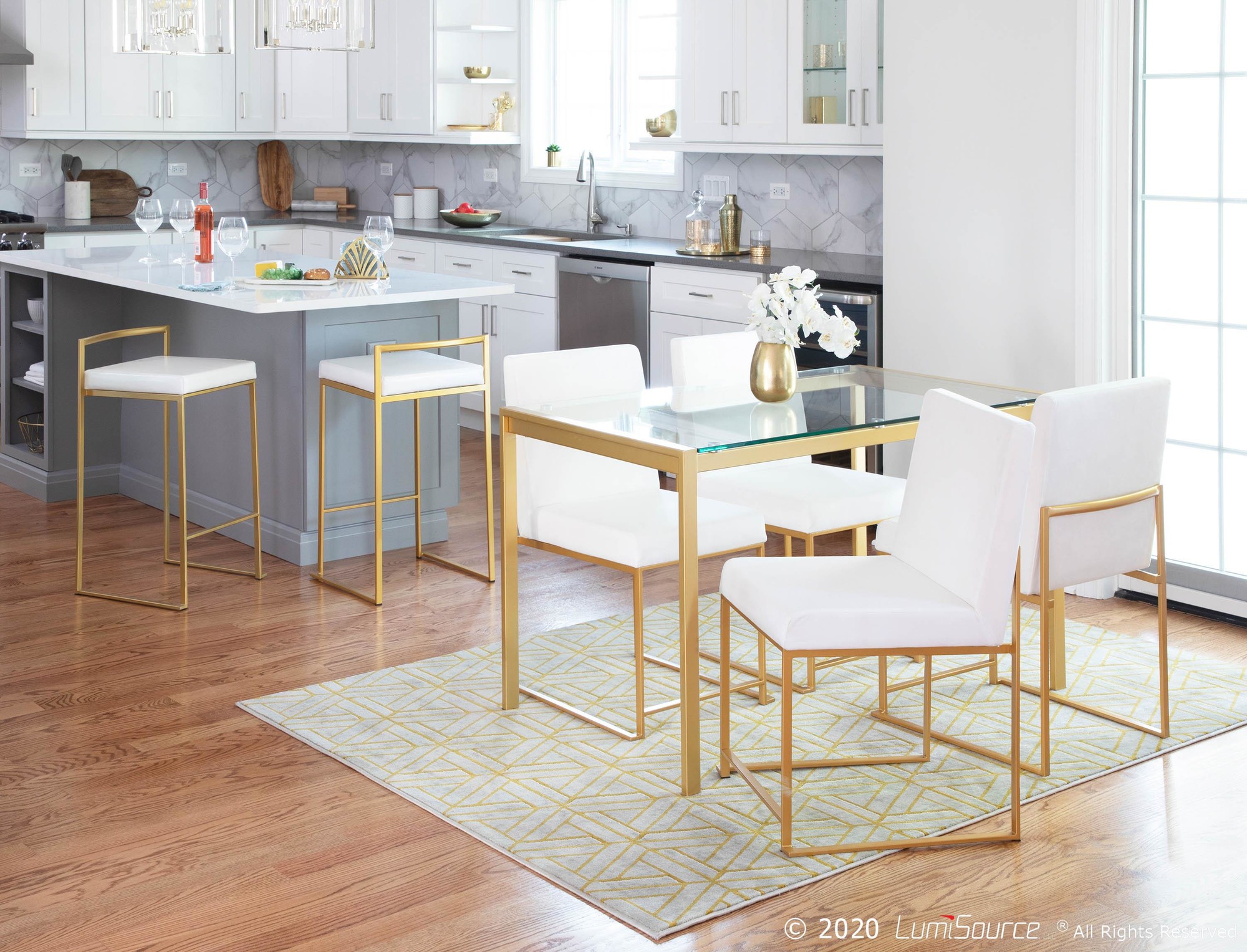 Fuji-Gold-and-White-Faux-Leather-Contemporary-Counter-Stools-Set-of-2-4