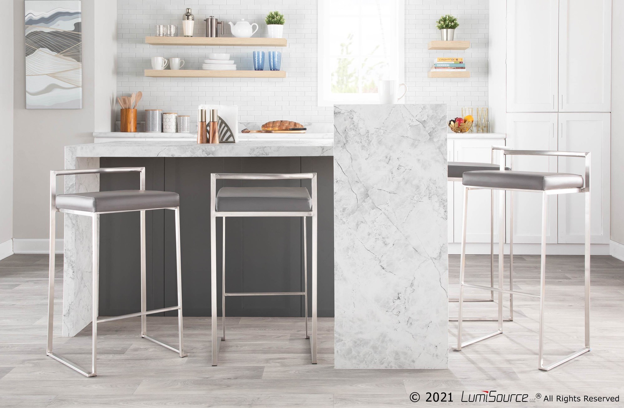 Fuji-Grey-Faux-Leather-Contemporary-Stainless-Steel-Barstools-Set-of-2-4