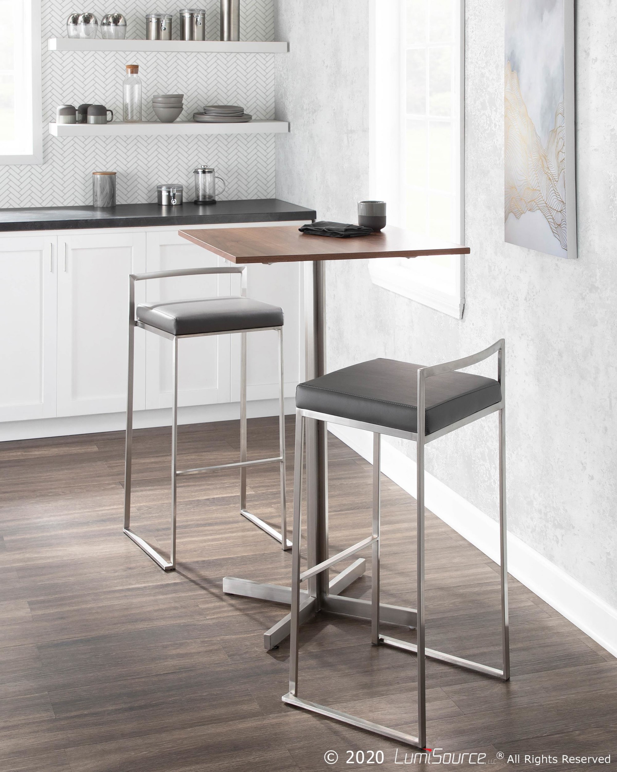 Fuji-Grey-Faux-Leather-Contemporary-Stainless-Steel-Barstools-Set-of-2