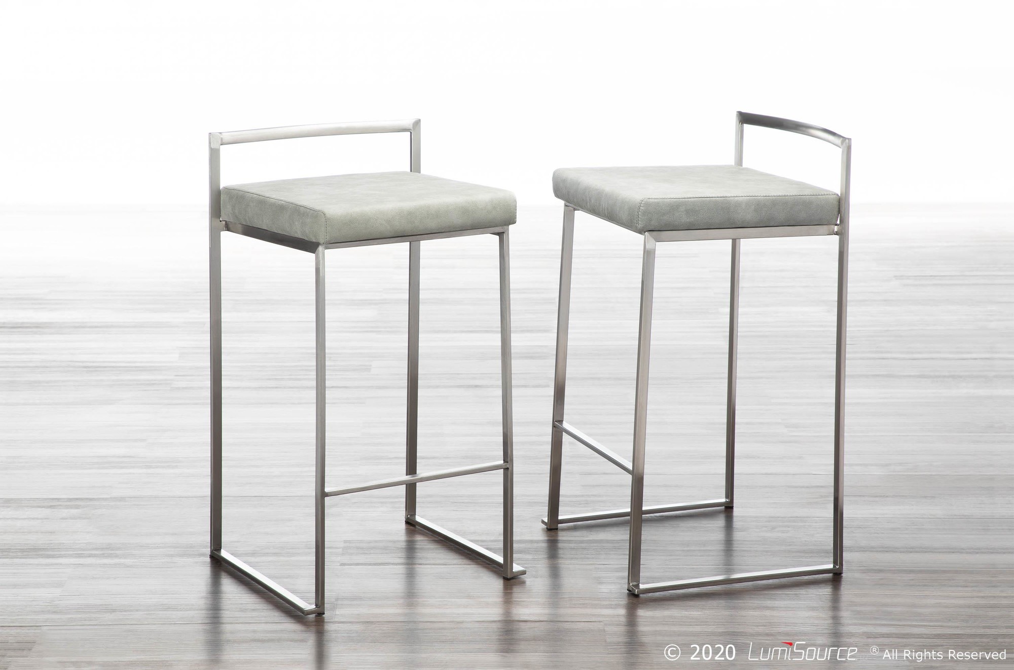 Fuji-Light-Grey-Cowboy-Fabric-Contemporary-Counter-Stool-Set-of-2
