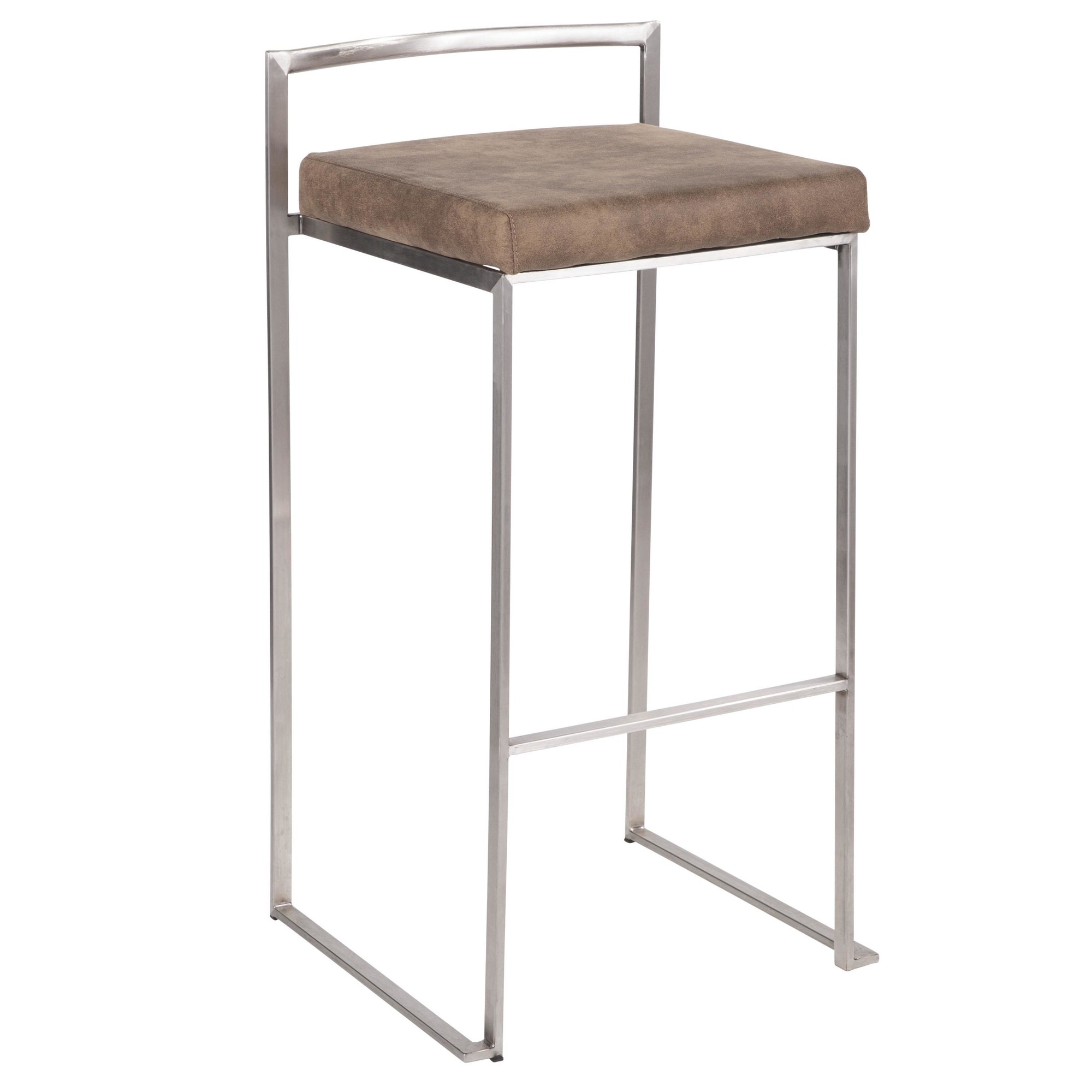 Fuji-Stainless-Steel-Brown-Cowboy-Fabric-Contemporary-Barstools-Set-of-2-6