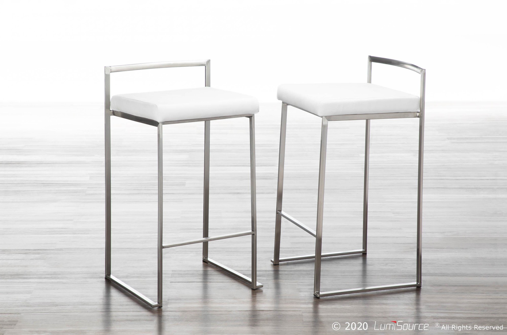 Fuji-Stainless-Steel-White-Velvet-Contemporary-Counter-Stools-Set-of-2