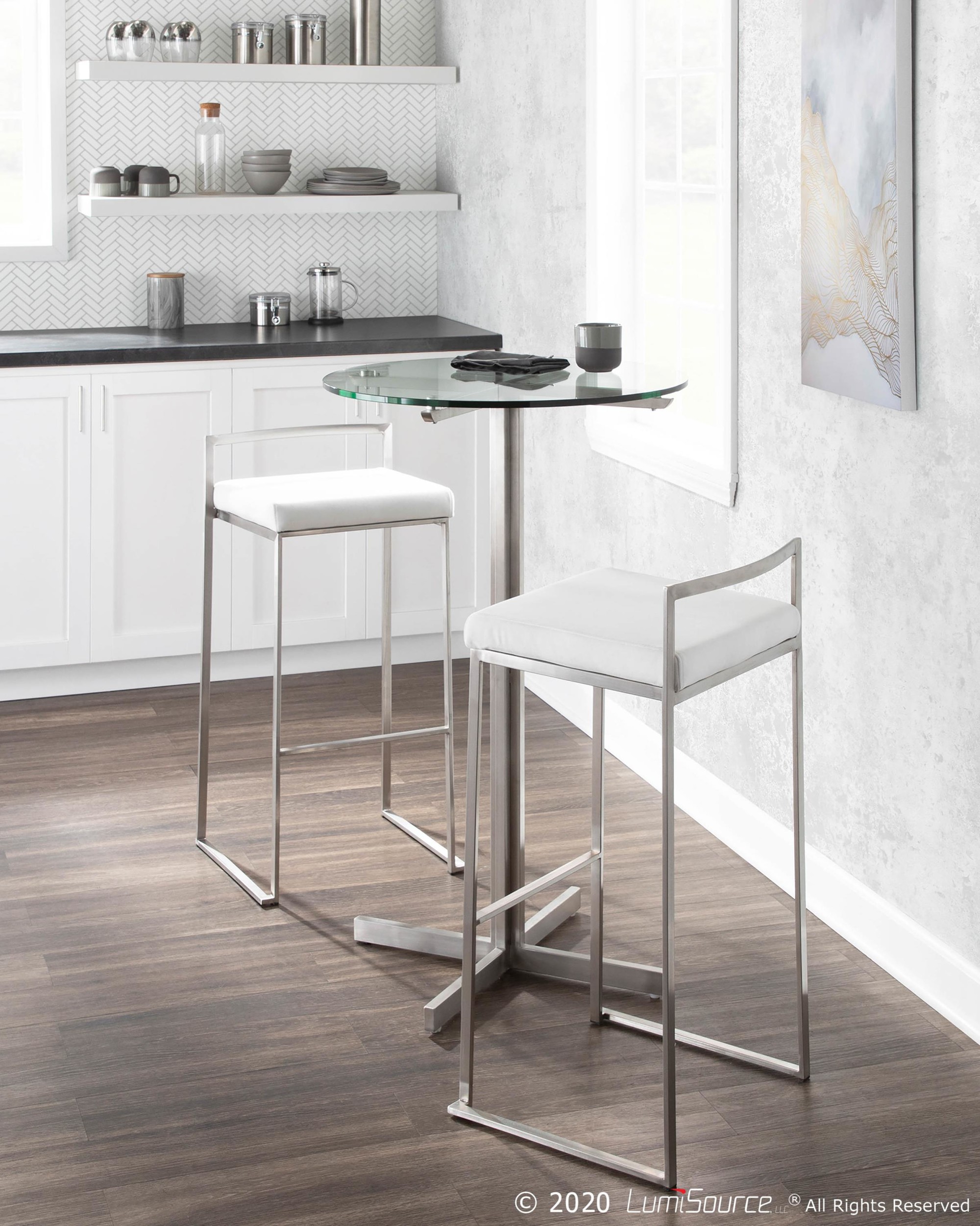 Fuji-Stainless-Steel-White-Velvet-Contemporary-Stackable-Barstool-Set-of-2