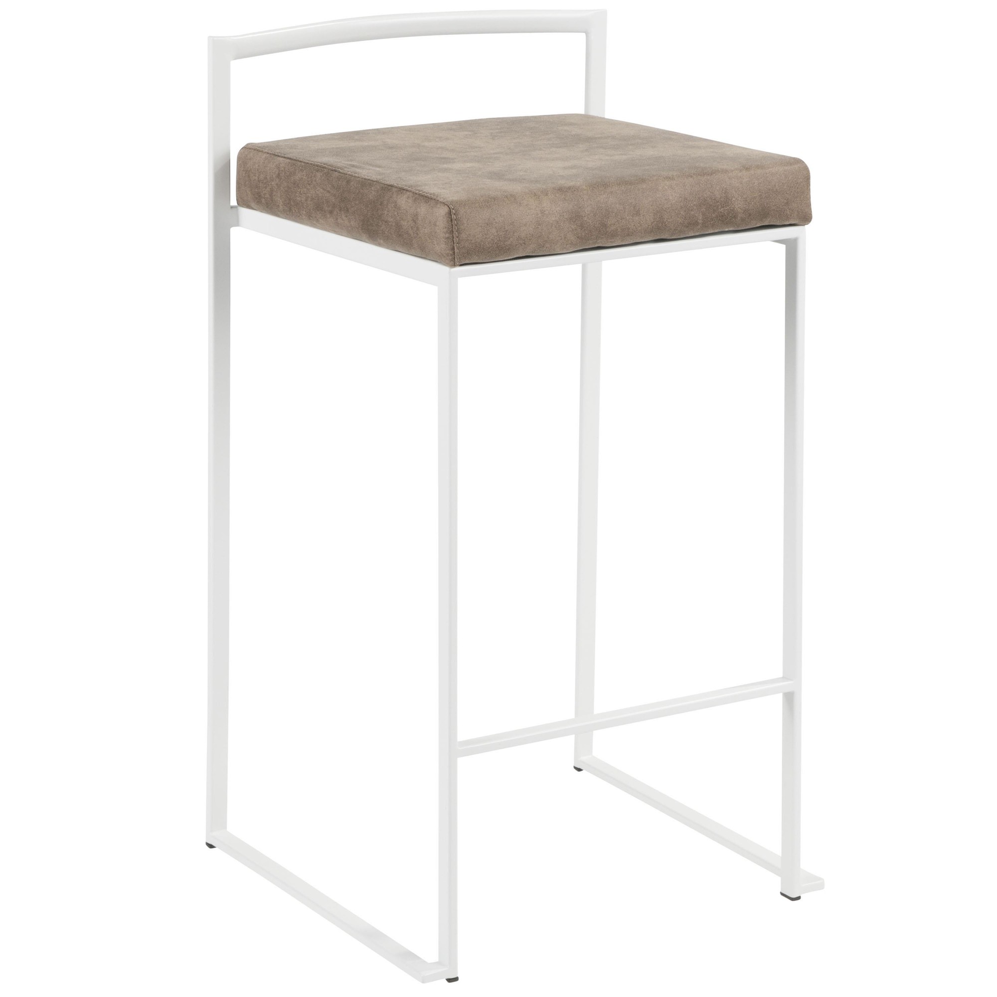 Fuji-White-Contemporary-Stackable-Counter-Stools-Brown-Cowboy-Fabric-Set-of-2-5