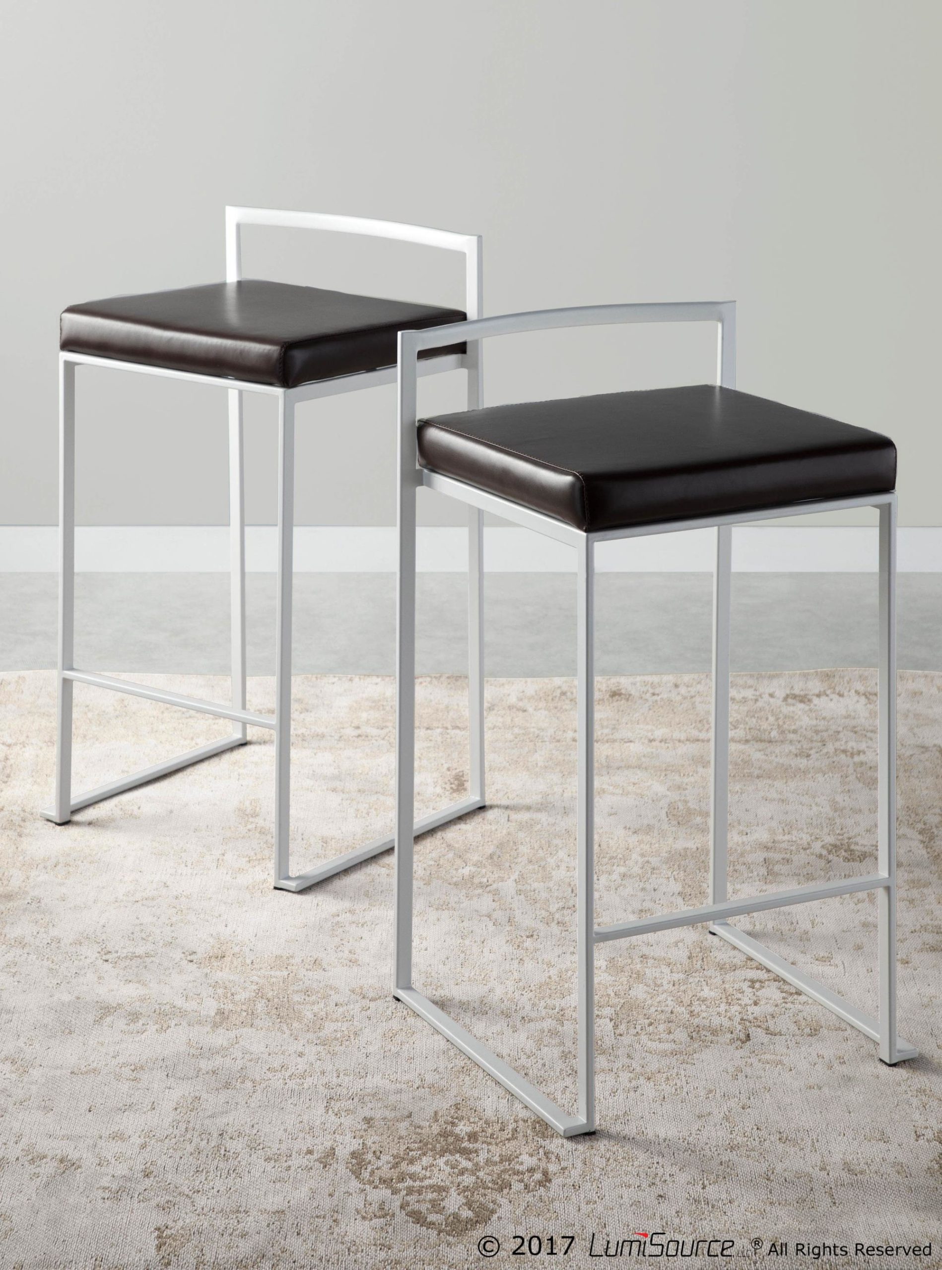 Fuji-White-Stackable-Counter-Stool-Brown-Faux-Leather-Set-of-2-1