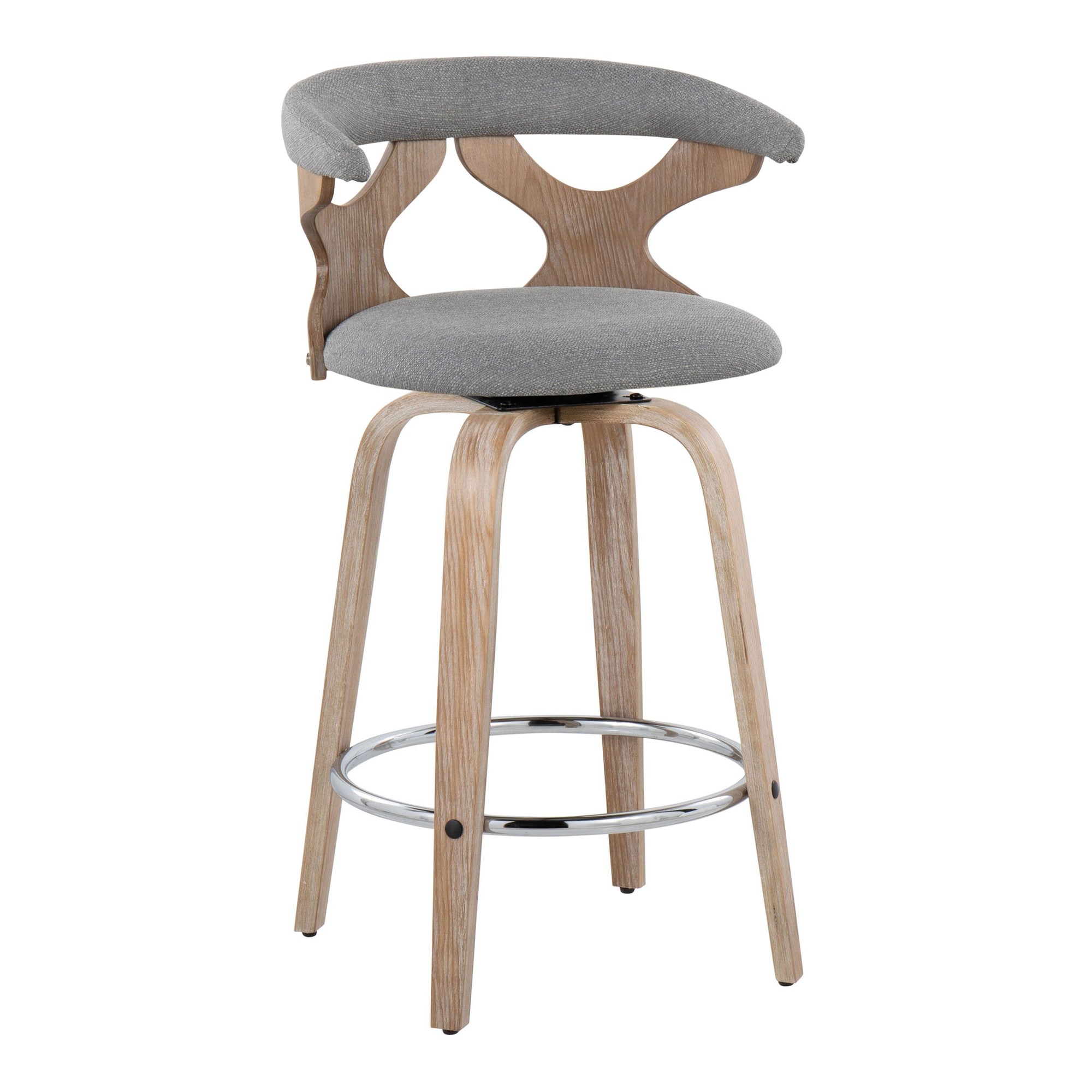 Gardenia-26-Contemporary-Swivel-Counter-Stool-WhiteGrey-Set-of-2-5