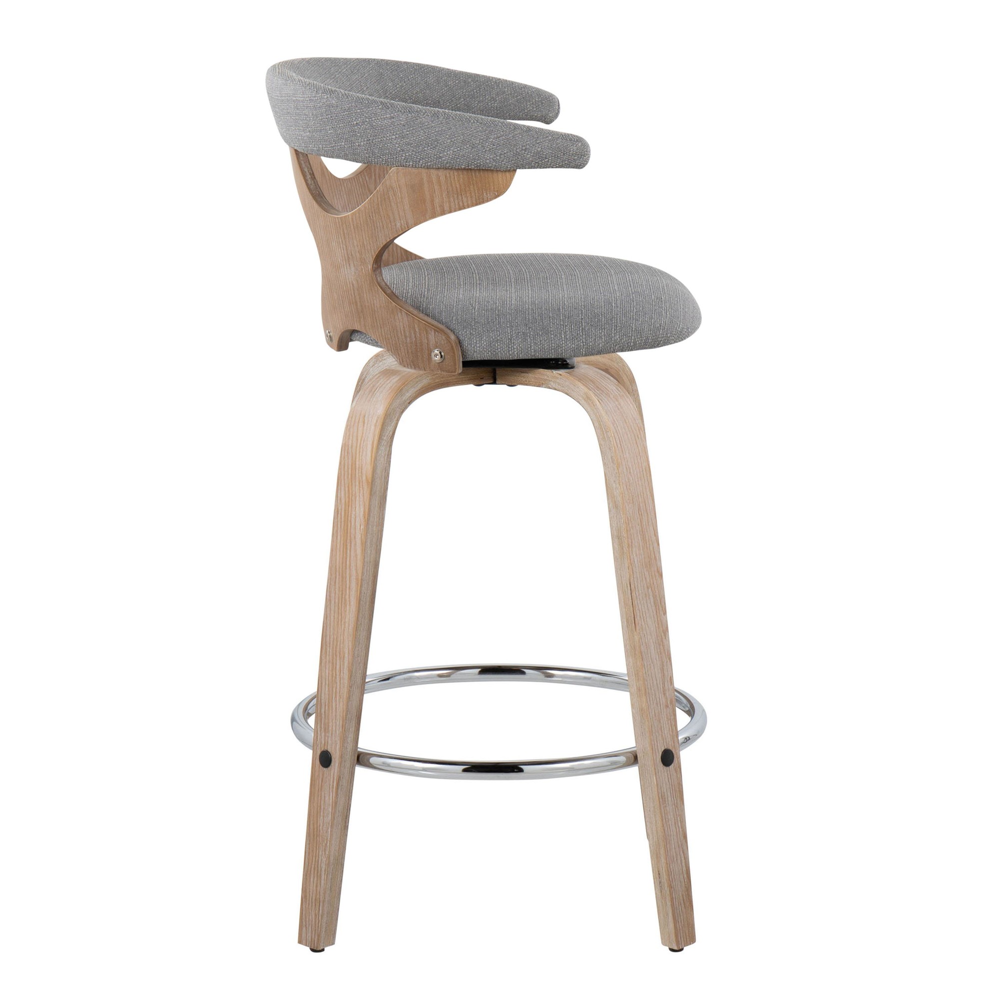 Gardenia-26-Contemporary-Swivel-Counter-Stool-WhiteGrey-Set-of-2-6