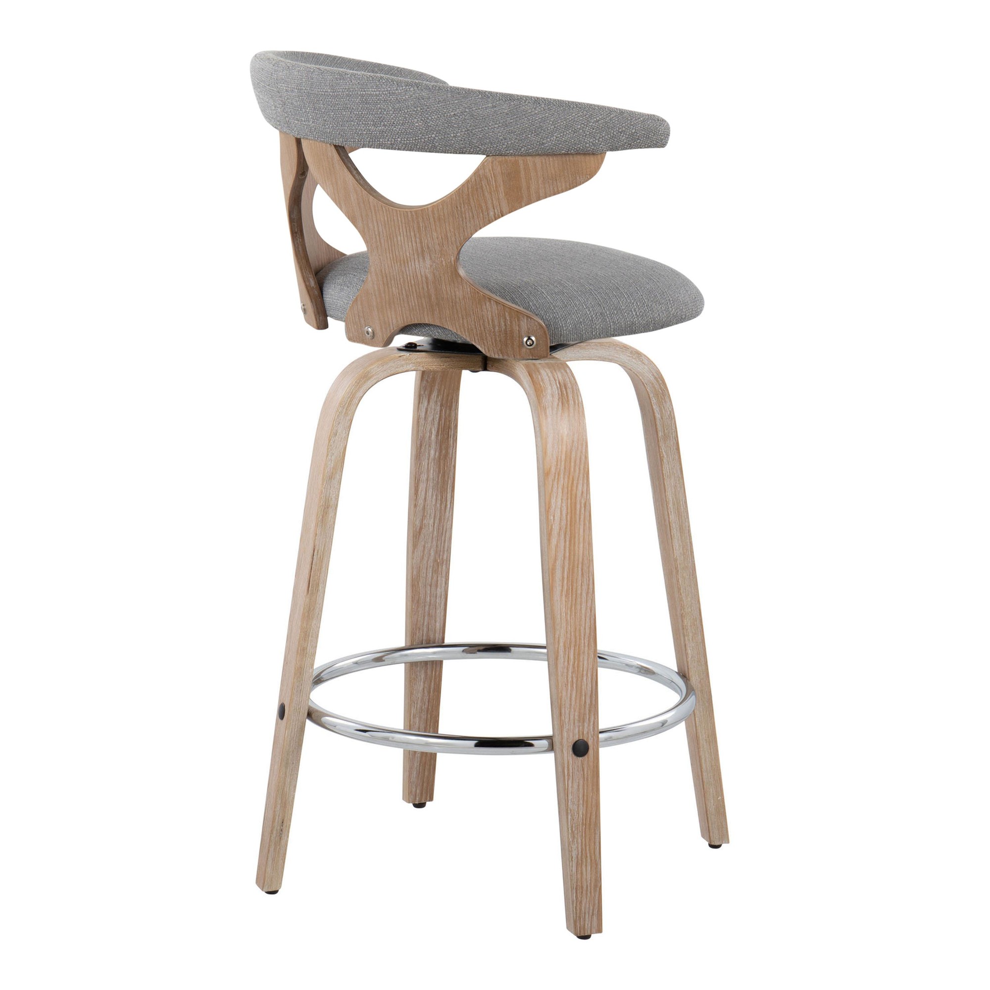 Gardenia-26-Contemporary-Swivel-Counter-Stool-WhiteGrey-Set-of-2-7
