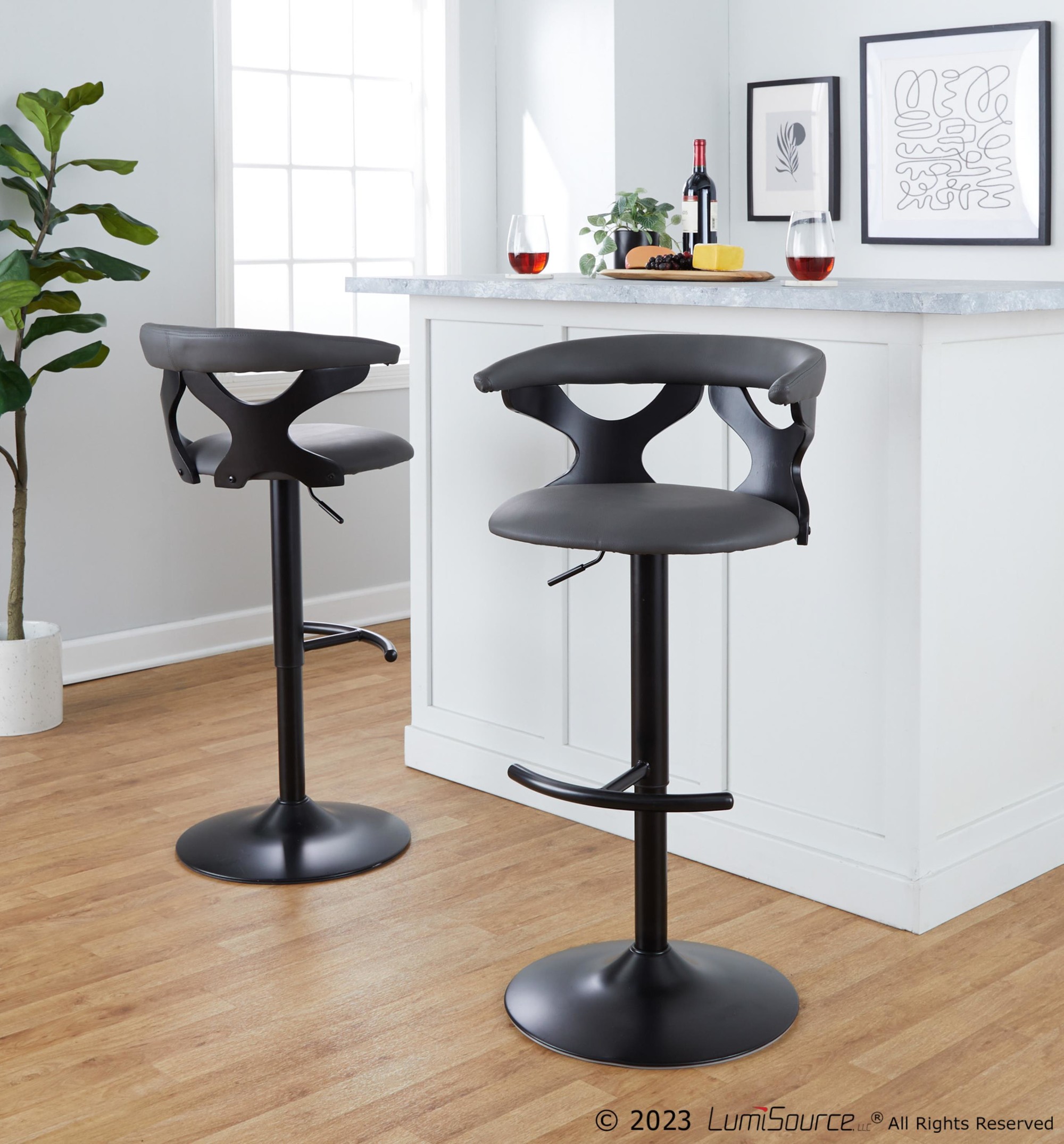 Gardenia-Contemporary-Adjustable-Swivel-Barstools-in-Grey-Faux-Leather-Set-of-2-Set-of-2-2