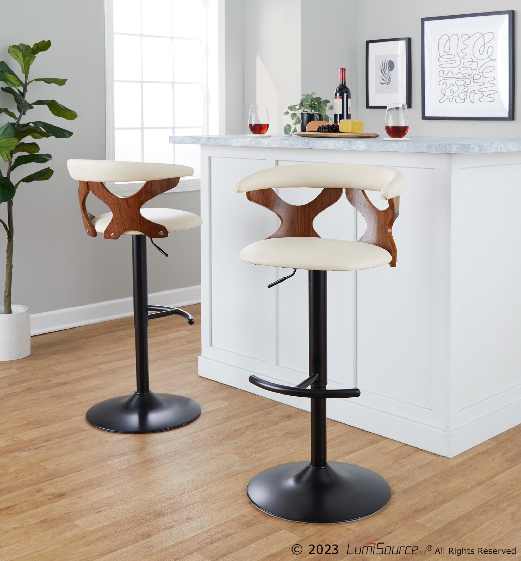 Gardenia-Contemporary-Cream-Faux-Leather-Adjustable-Swivel-Barstool-Set-of-2-2