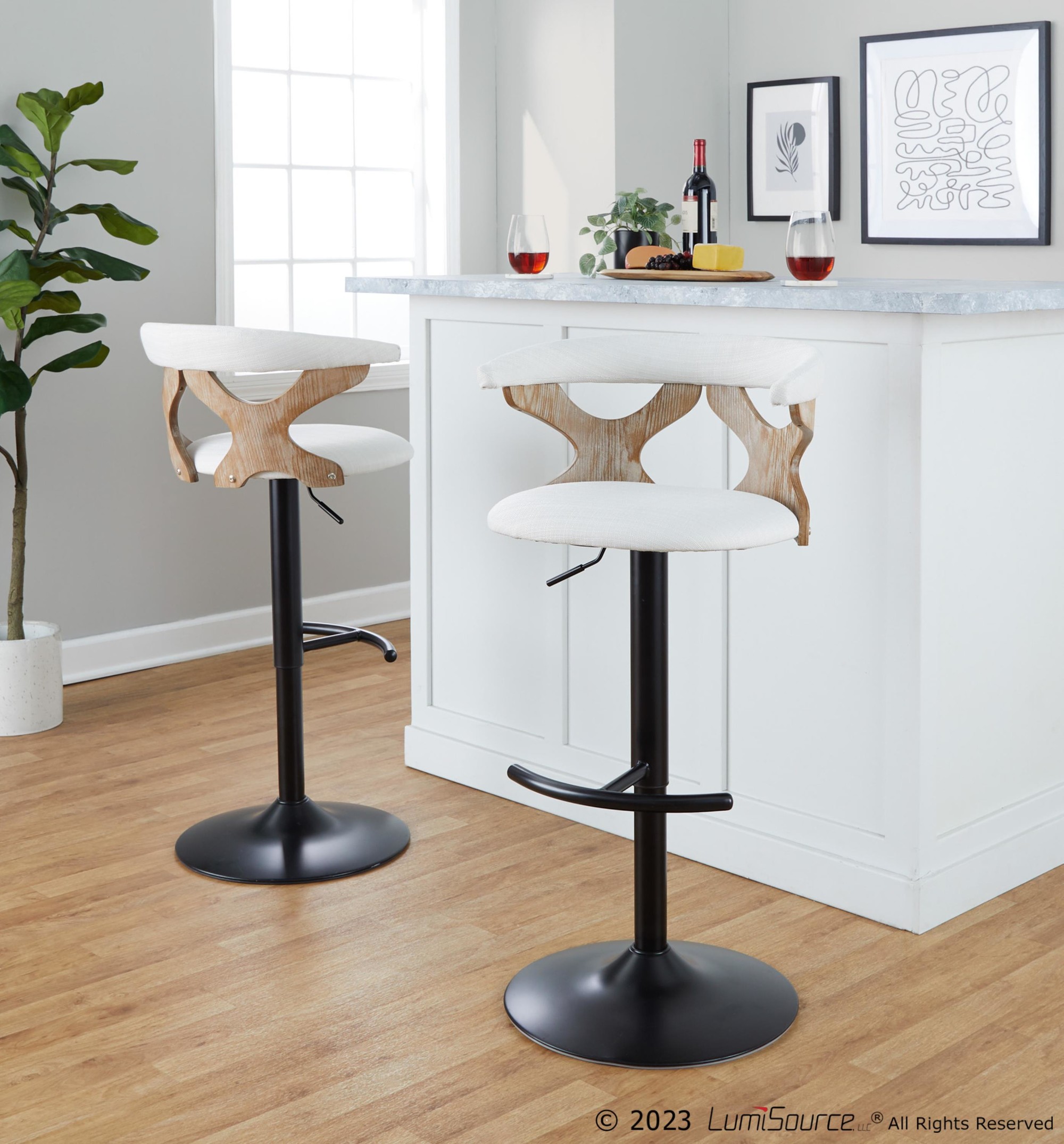 Gardenia-Cream-Fabric-Contemporary-Adjustable-Swivel-Barstools-Set-of-2-3