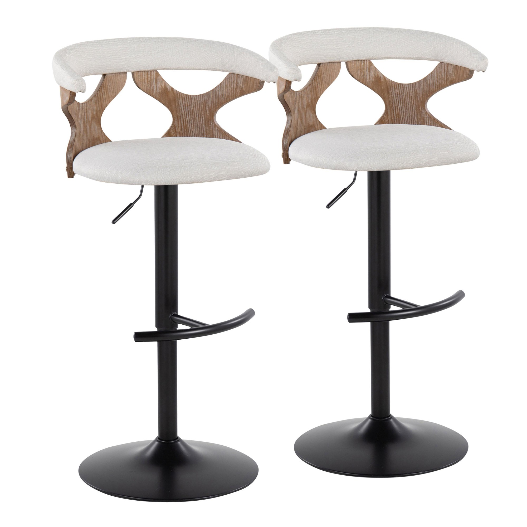 Gardenia-Cream-Fabric-Contemporary-Adjustable-Swivel-Barstools-Set-of-2-4