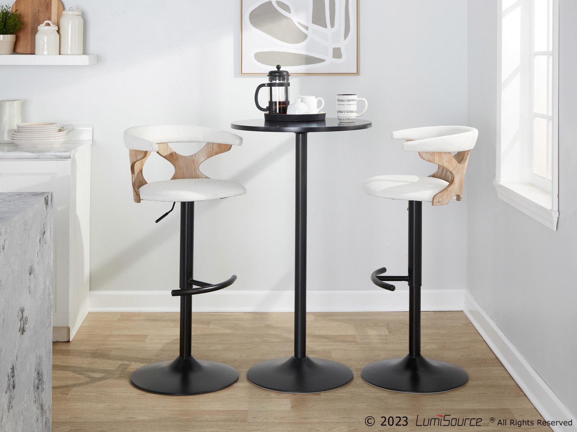 Gardenia-Cream-Fabric-Contemporary-Adjustable-Swivel-Barstools-Set-of-2