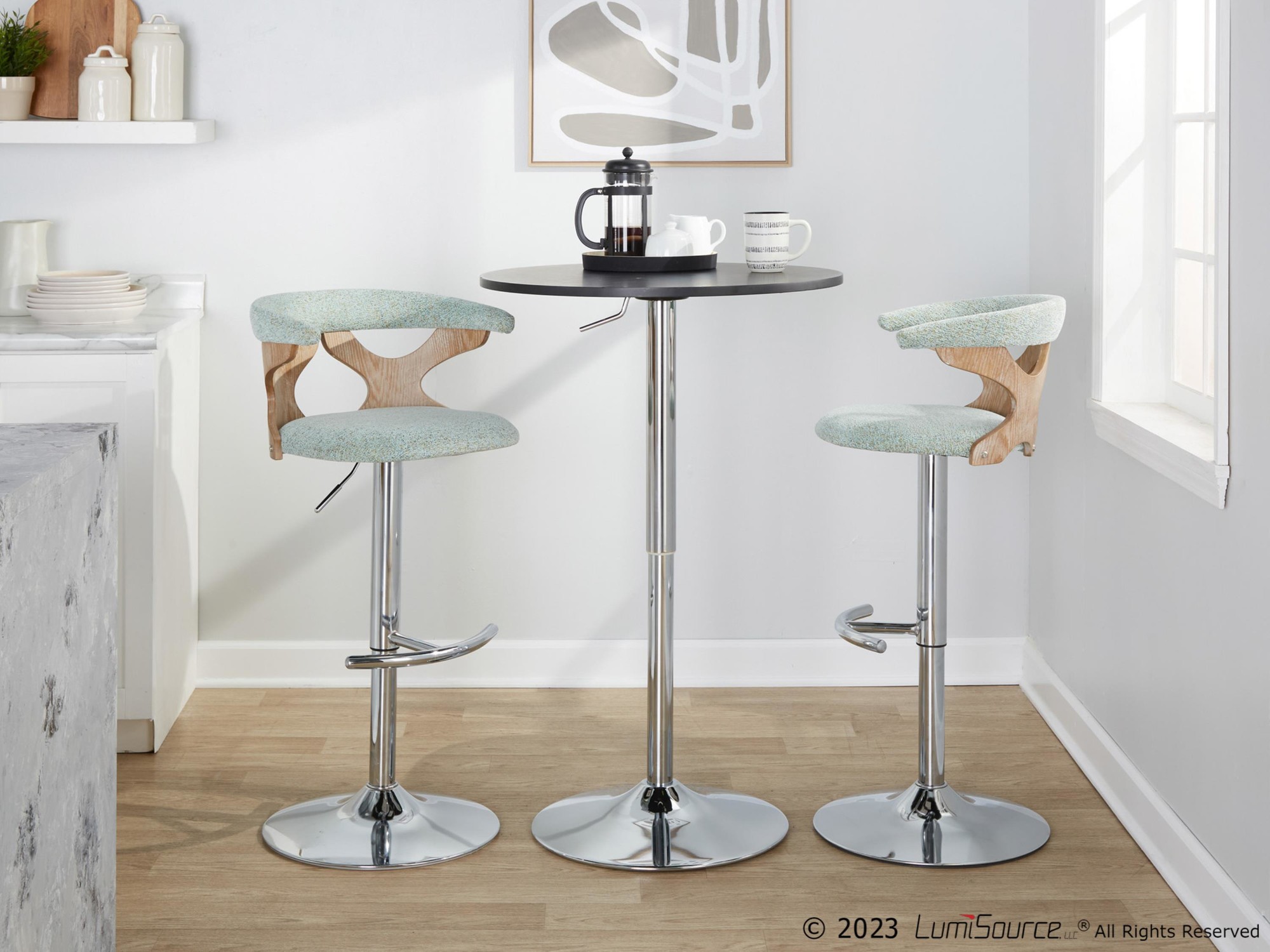 Gardenia-Seafoam-Green-Contemporary-Swivel-Adjustable-Barstool-Set-of-2
