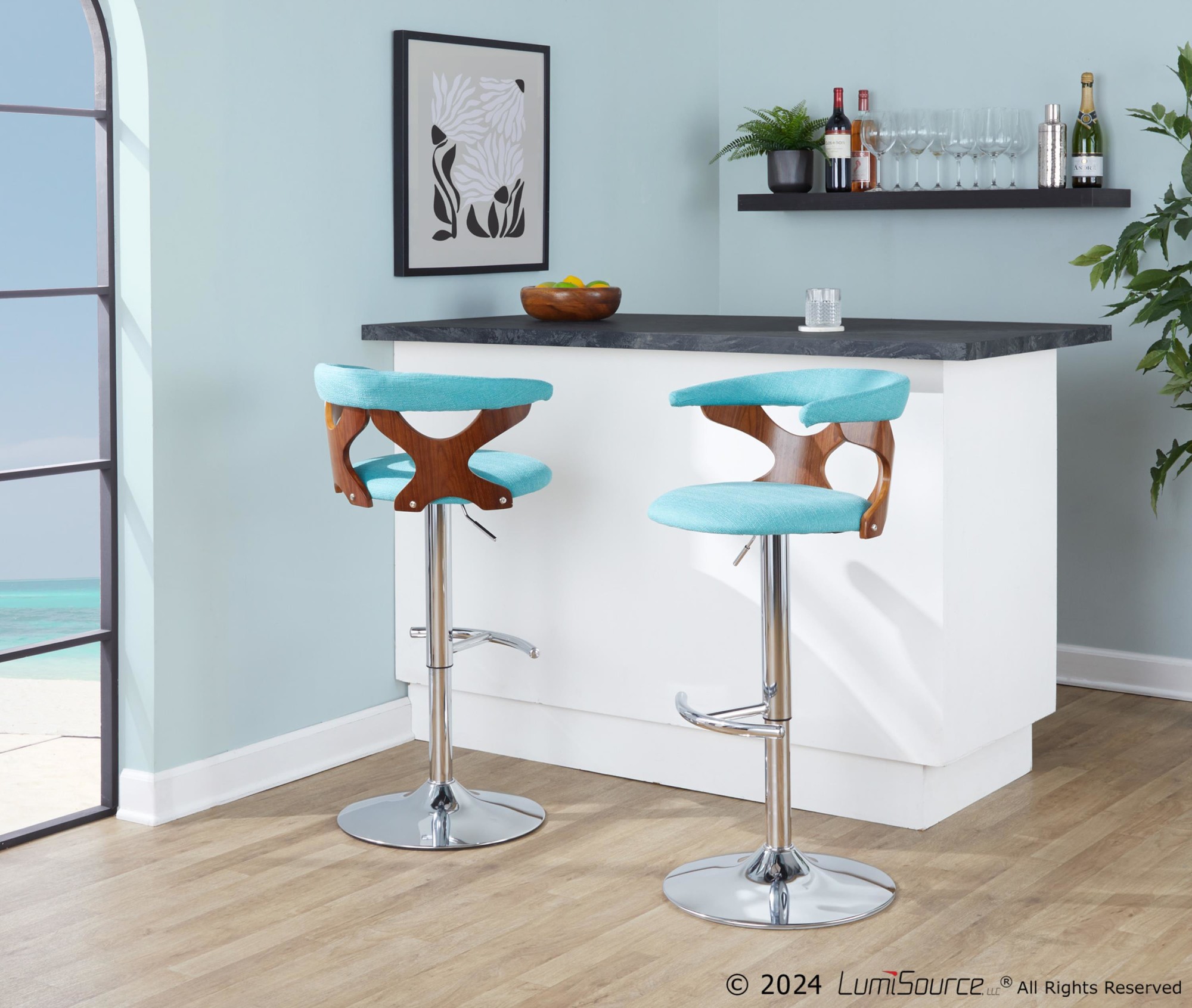 Gardenia-Walnut-and-Teal-Swivel-Mid-Century-Modern-Adjustable-Barstool-1