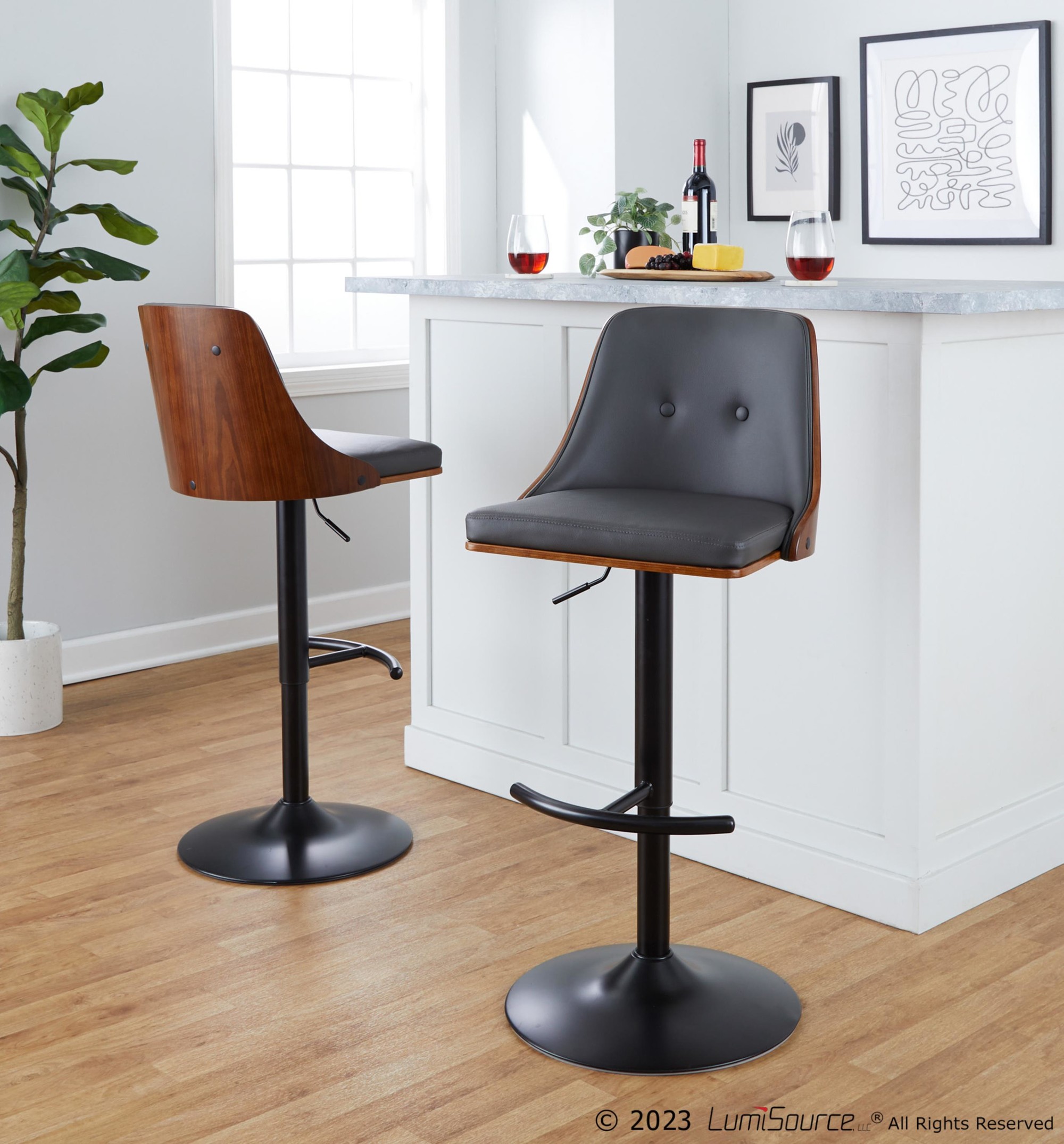 Gianna-Mid-Century-Modern-Grey-Faux-Leather-Barstools-Set-of-2