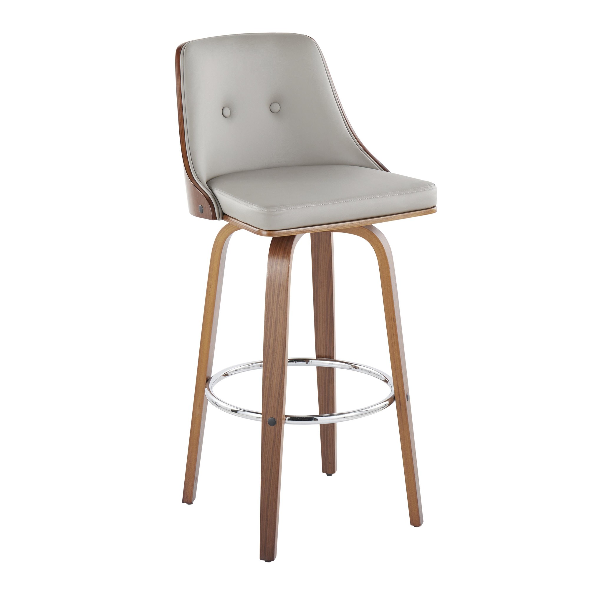 Gianna-Mid-Century-Modern-Walnut-and-Grey-Swivel-Barstool-Set-of-2-2