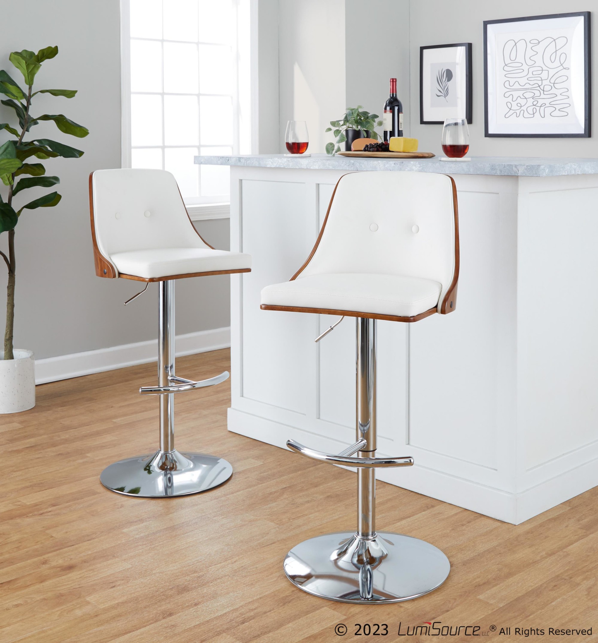 Gianna-Mid-Century-Modern-White-Faux-Leather-Swivel-Barstool-Set-of-2-1
