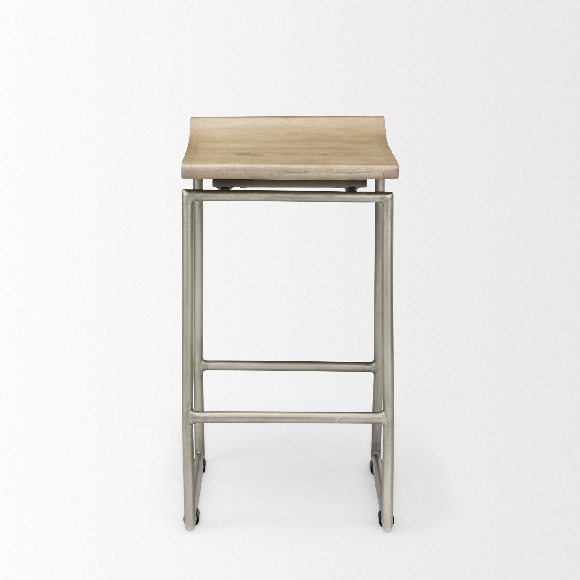 Givens-14.0L-x-15.8W-x-25.8H-Brown-Wood-WSilver-Metal-Frame-Counter-Stool-2