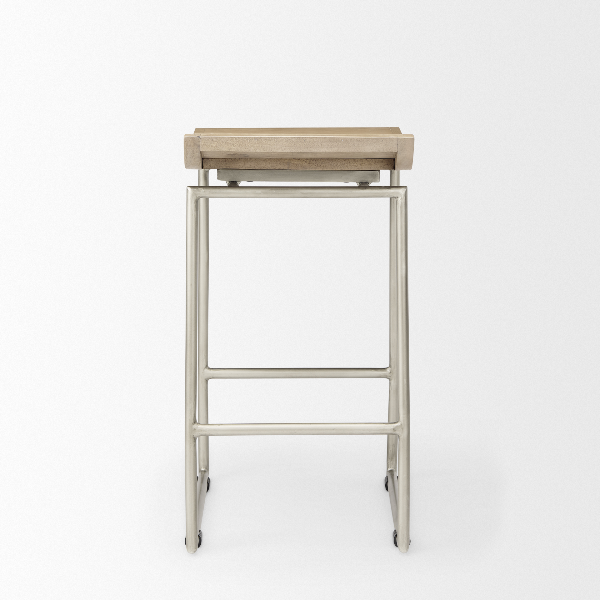 Givens-14.0L-x-15.8W-x-25.8H-Brown-Wood-WSilver-Metal-Frame-Counter-Stool-4
