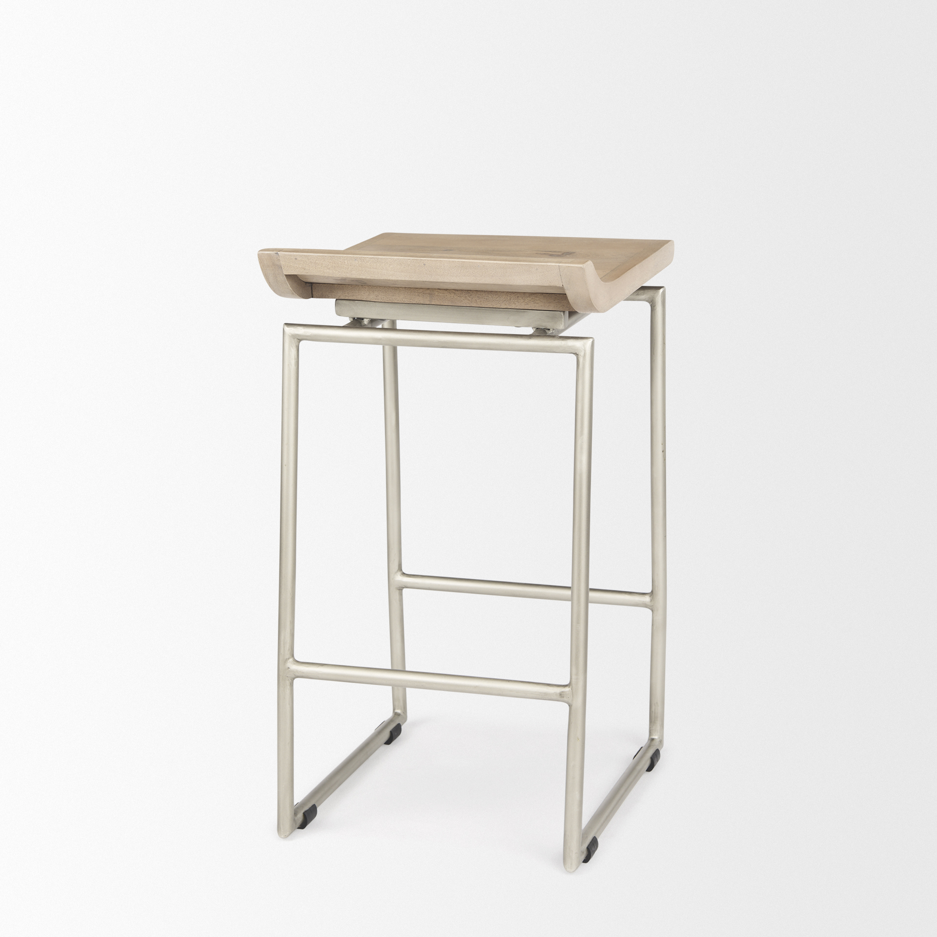 Givens-14.0L-x-15.8W-x-25.8H-Brown-Wood-WSilver-Metal-Frame-Counter-Stool-5
