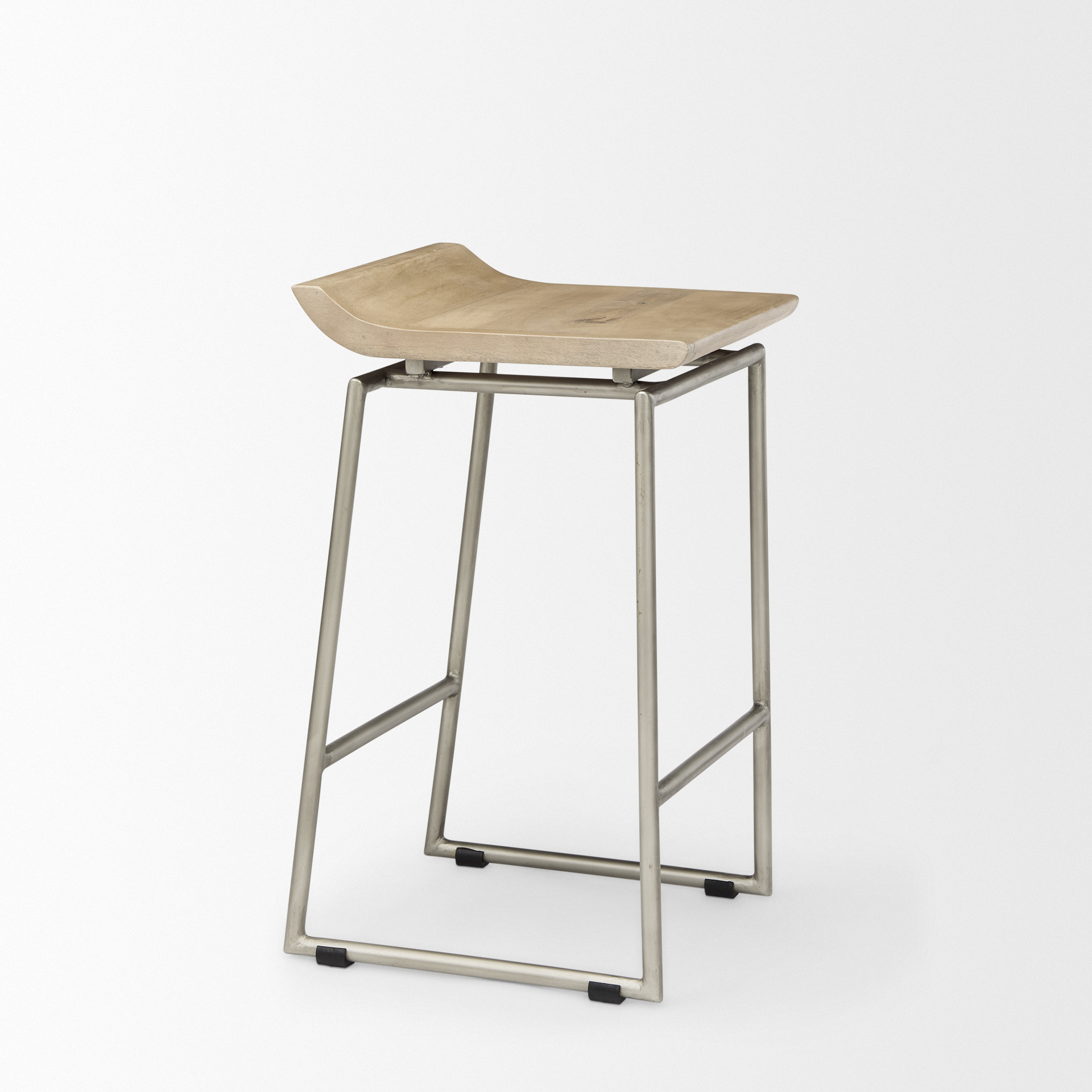 Givens-14.0L-x-15.8W-x-25.8H-Brown-Wood-WSilver-Metal-Frame-Counter-Stool-6