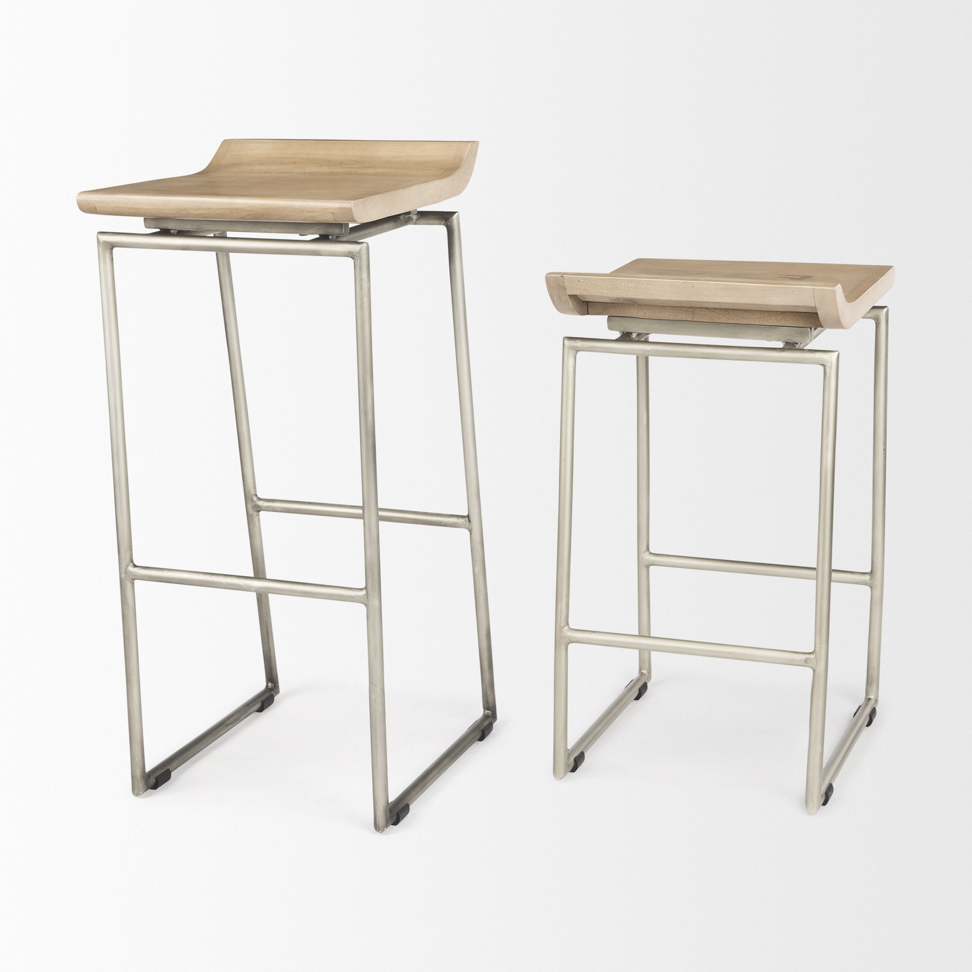 Givens-14.0L-x-15.8W-x-31.8H-Brown-Wood-WSilver-Metal-Frame-Bar-Stool-11