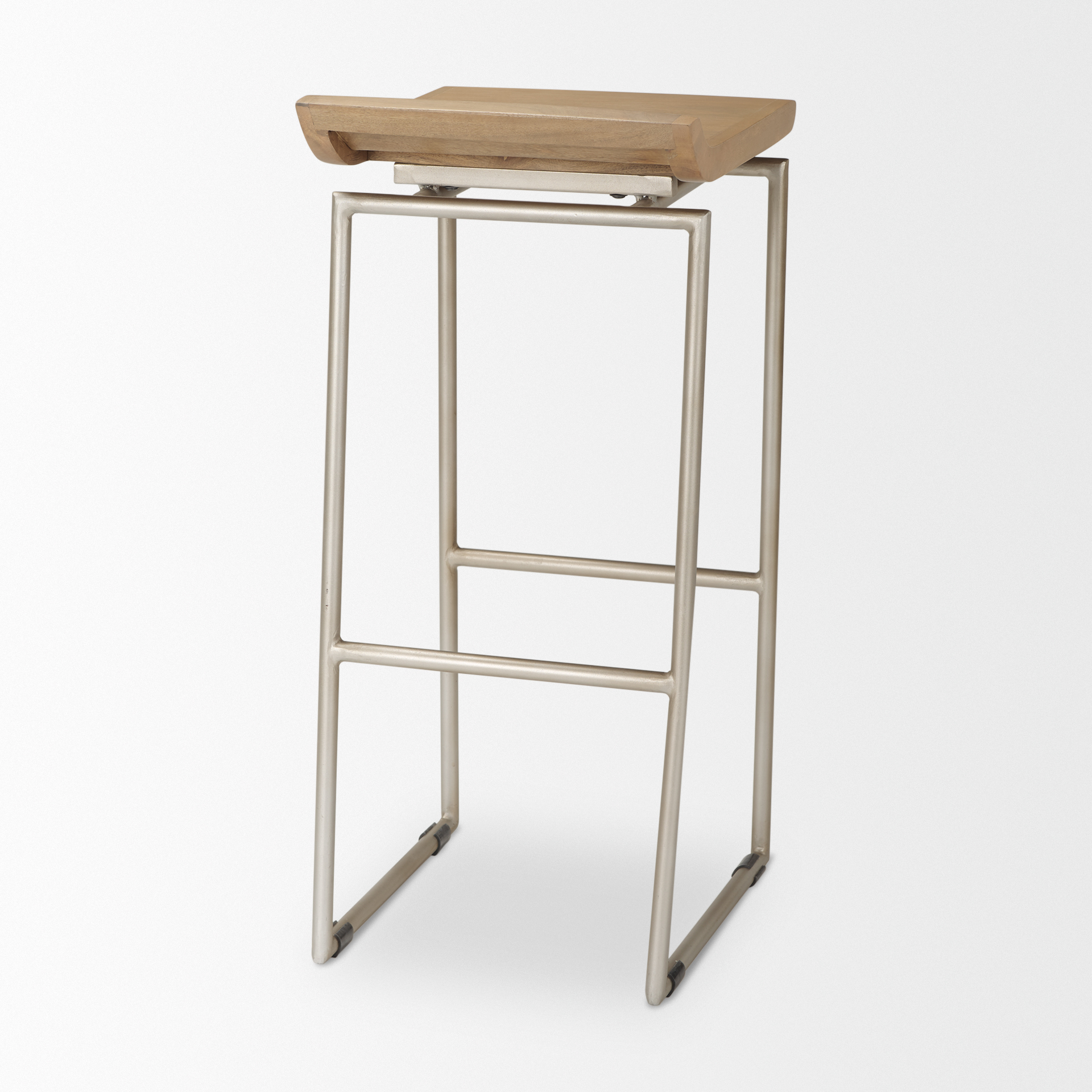 Givens-14.0L-x-15.8W-x-31.8H-Brown-Wood-WSilver-Metal-Frame-Bar-Stool-5