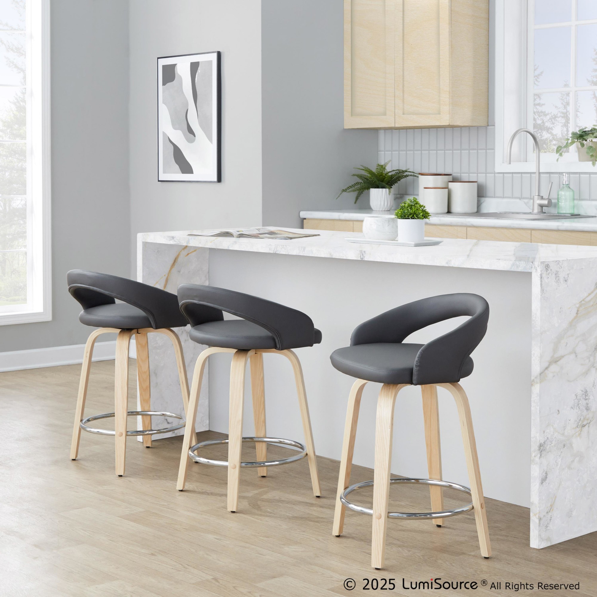 Grotto-24-Inch-Grey-Contemporary-Swivel-Counter-Stool-Set-of-2