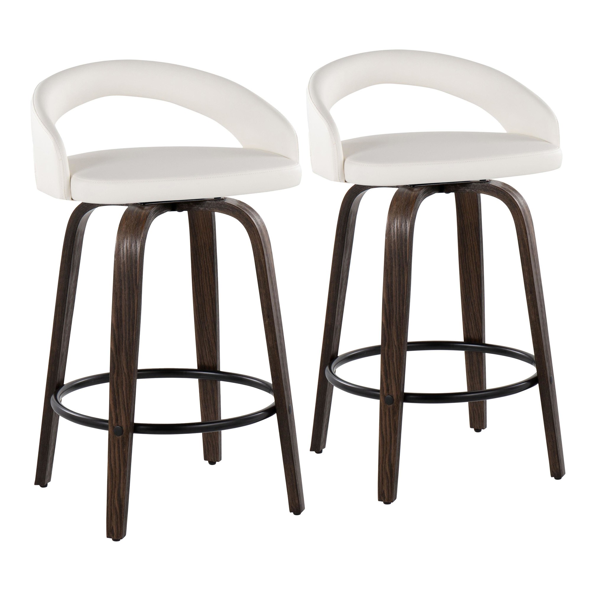 Grotto-26-White-Faux-Leather-Contemporary-Swivel-Stool-Set-of-2-2