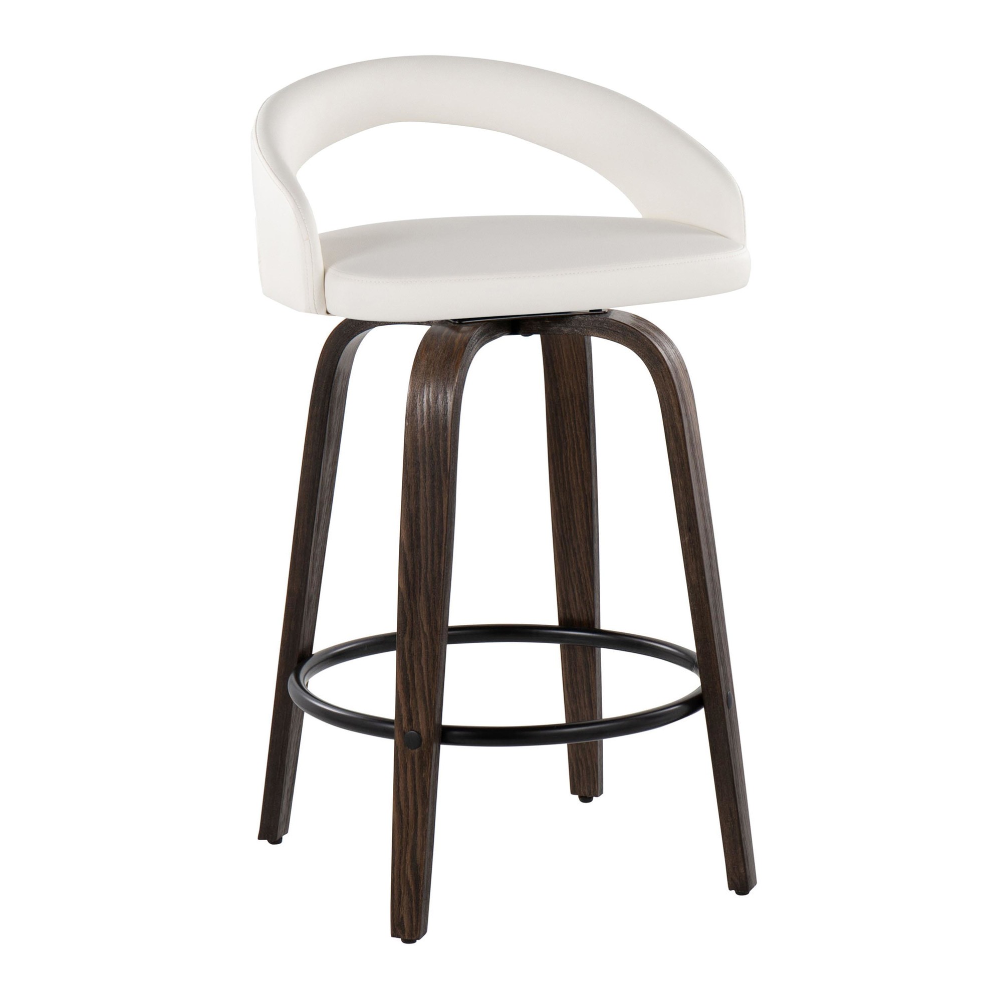 Grotto-26-White-Faux-Leather-Contemporary-Swivel-Stool-Set-of-2-3