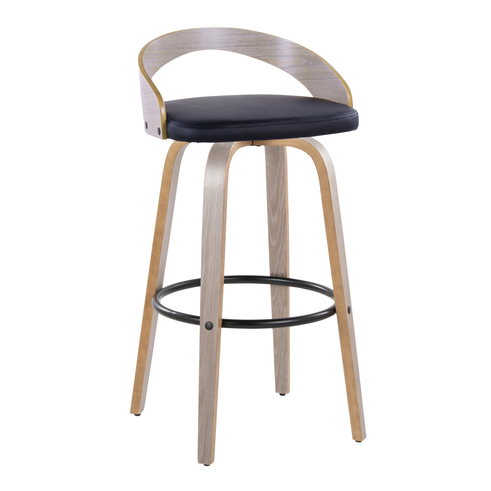 Grotto-30-Contemporary-Swivel-Barstools-Light-GreyBlack-Set-of-2-5