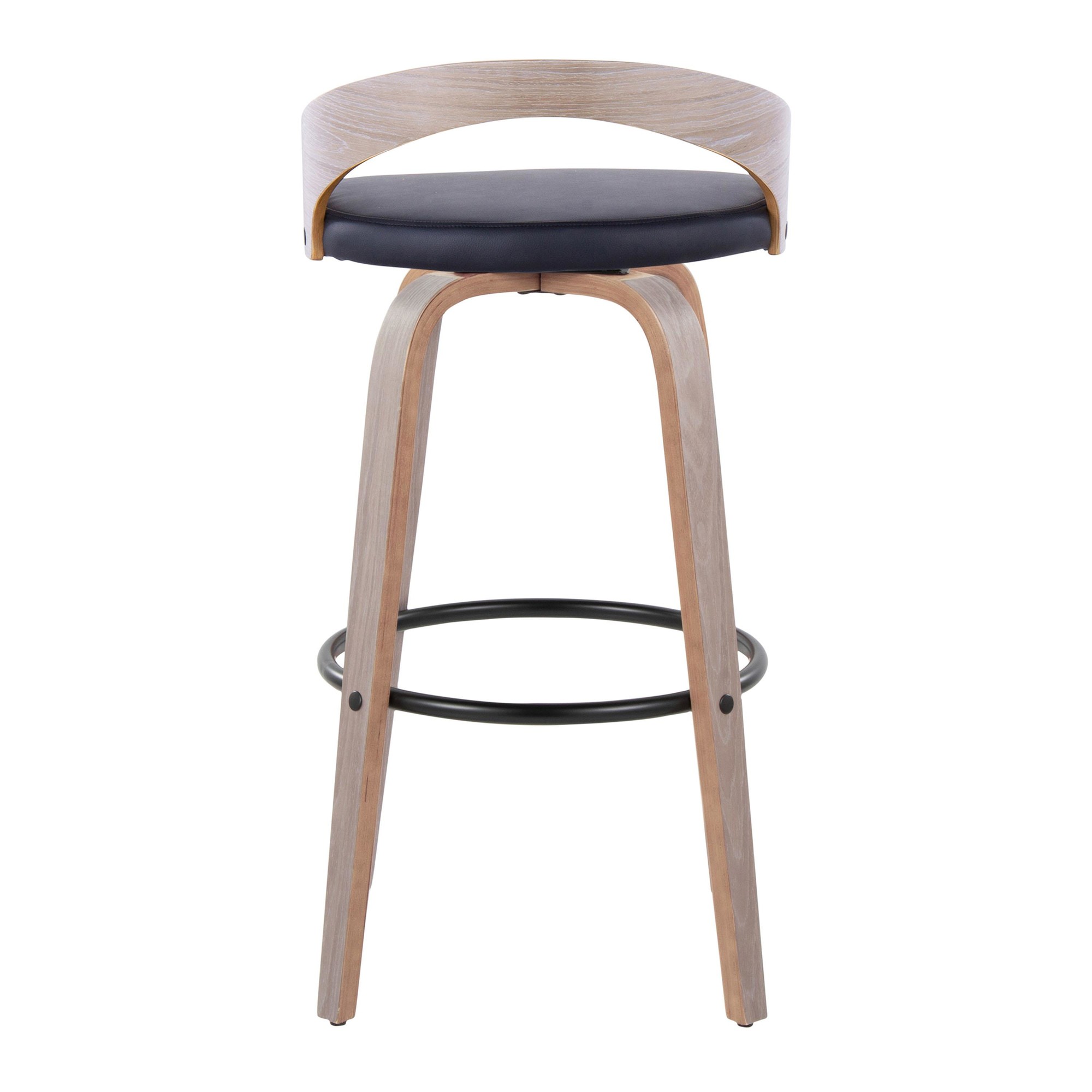 Grotto-30-Contemporary-Swivel-Barstools-Light-GreyBlack-Set-of-2-8