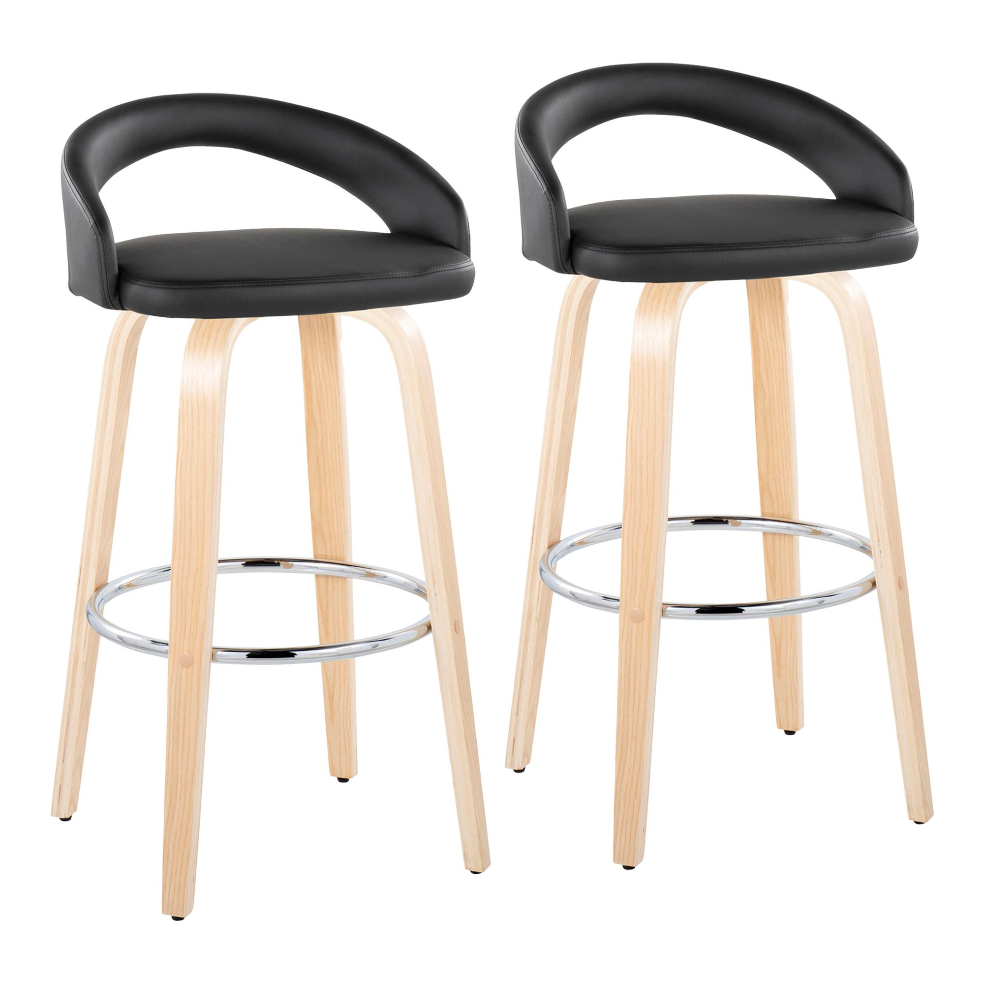Grotto-30-Inch-Black-Faux-Leather-Contemporary-Swivel-Barstool-Set-of-2