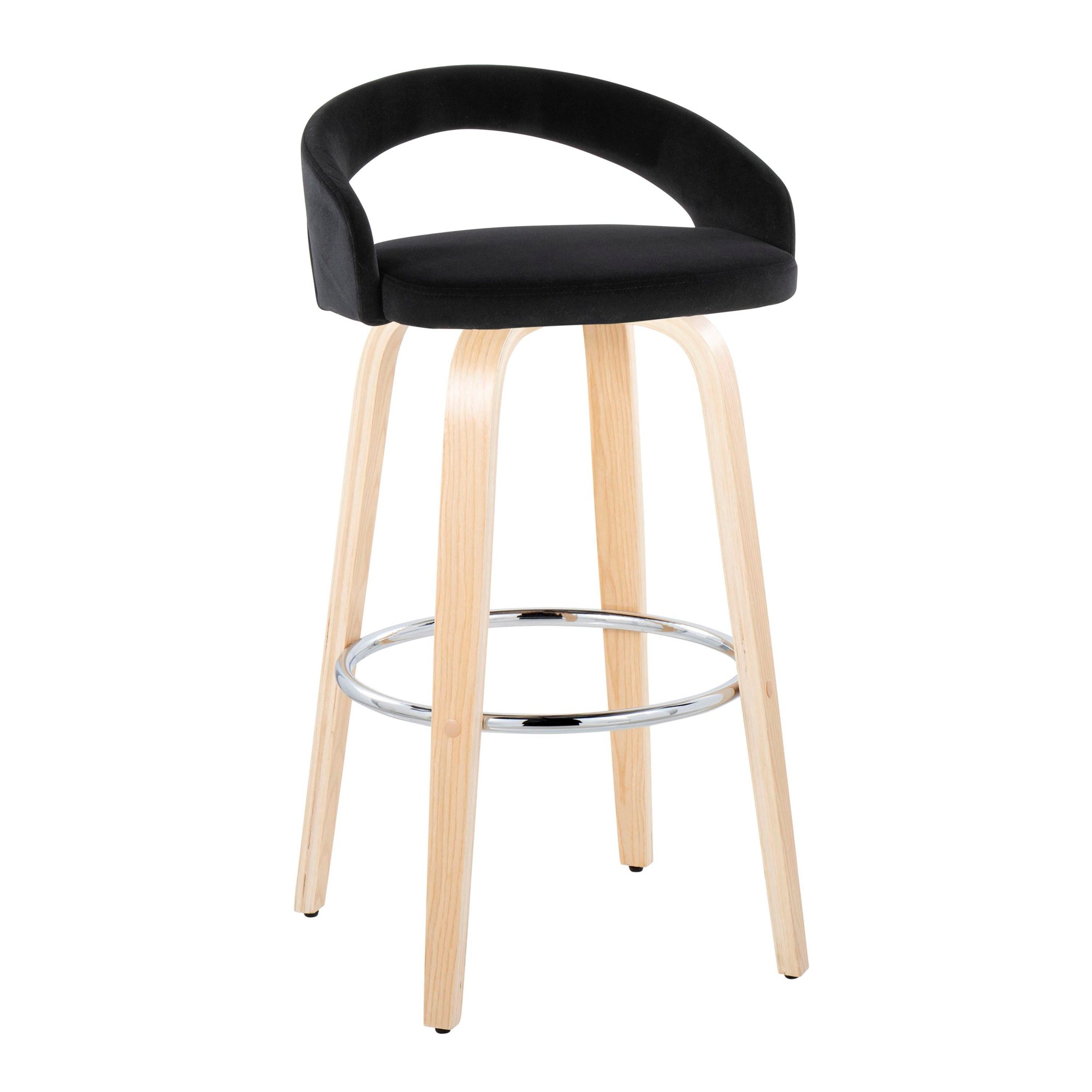 Grotto-30-Inch-Contemporary-Black-Velvet-Swivel-Barstools-Set-of-2-1
