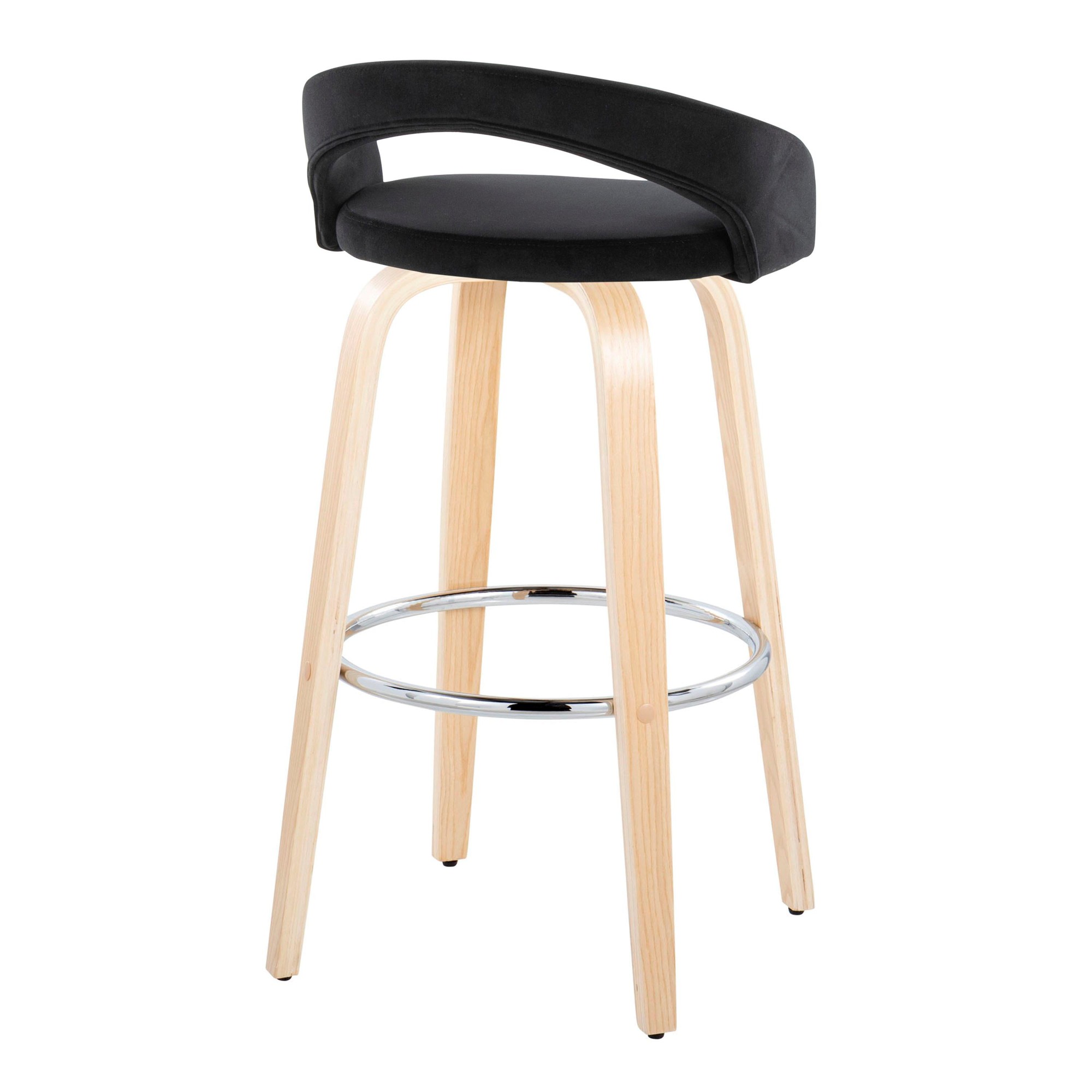 Grotto-30-Inch-Contemporary-Black-Velvet-Swivel-Barstools-Set-of-2-3