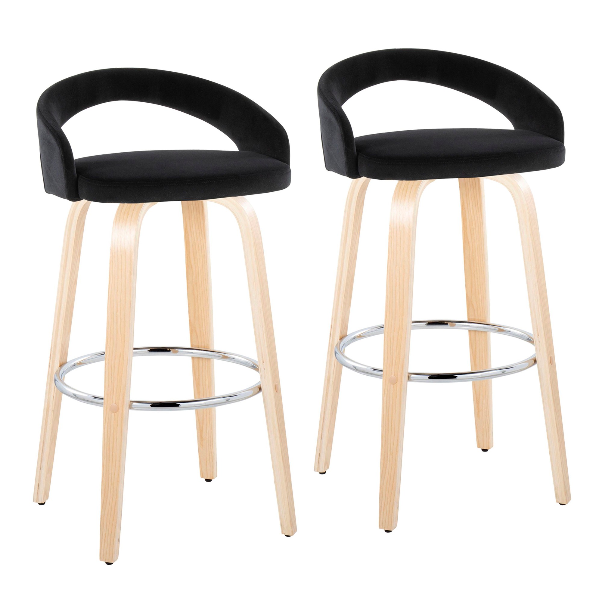 Grotto-30-Inch-Contemporary-Black-Velvet-Swivel-Barstools-Set-of-2